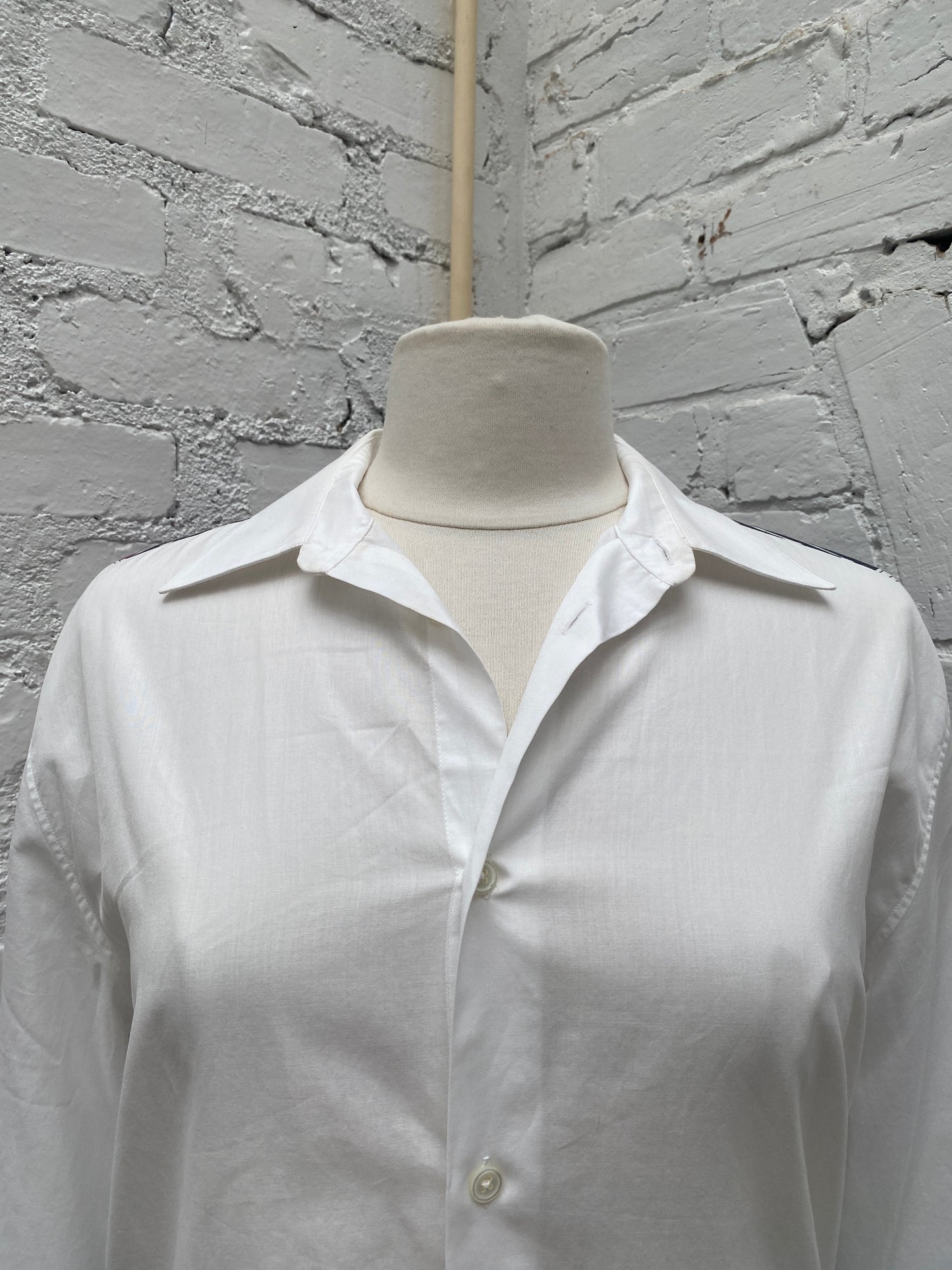 Hermes Purple/White Logo Buttondown, L