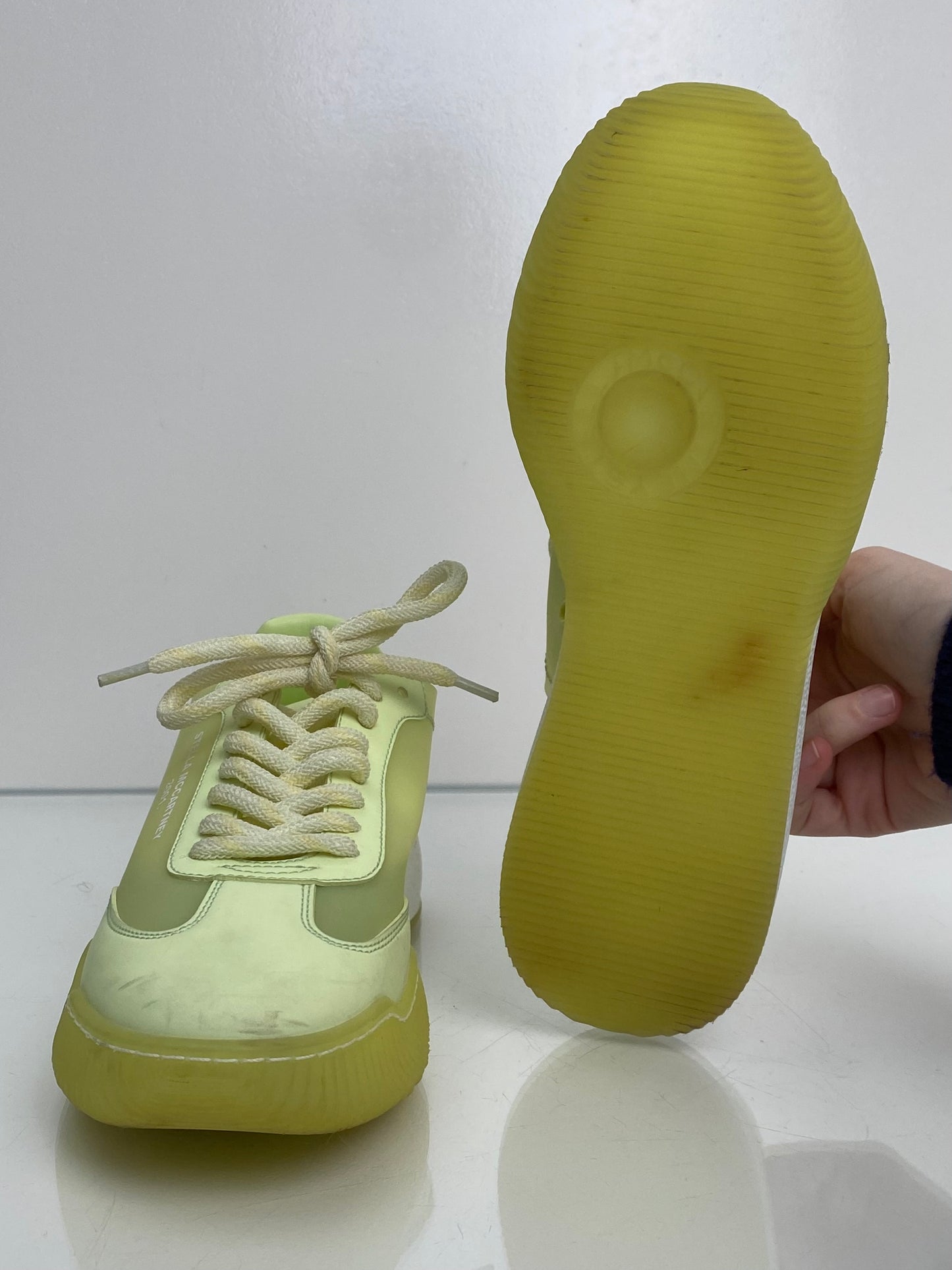 Stella McCartney Neon Yellow Loop Sneakers, 38