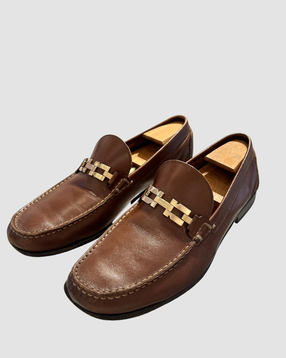 Ferragamo Brown Leather Loafers