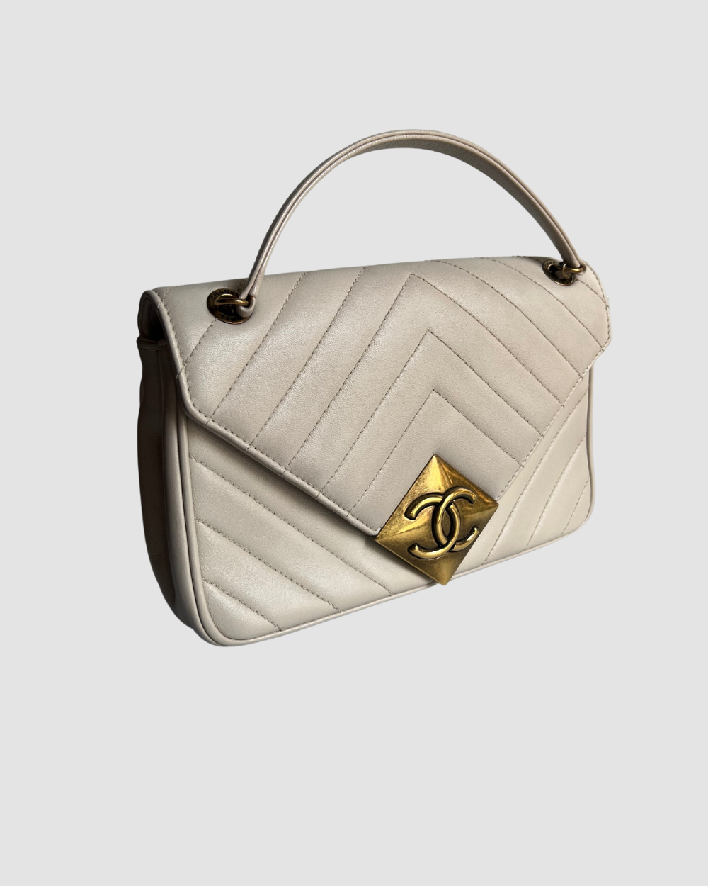 Chanel Cream Envelope Flap