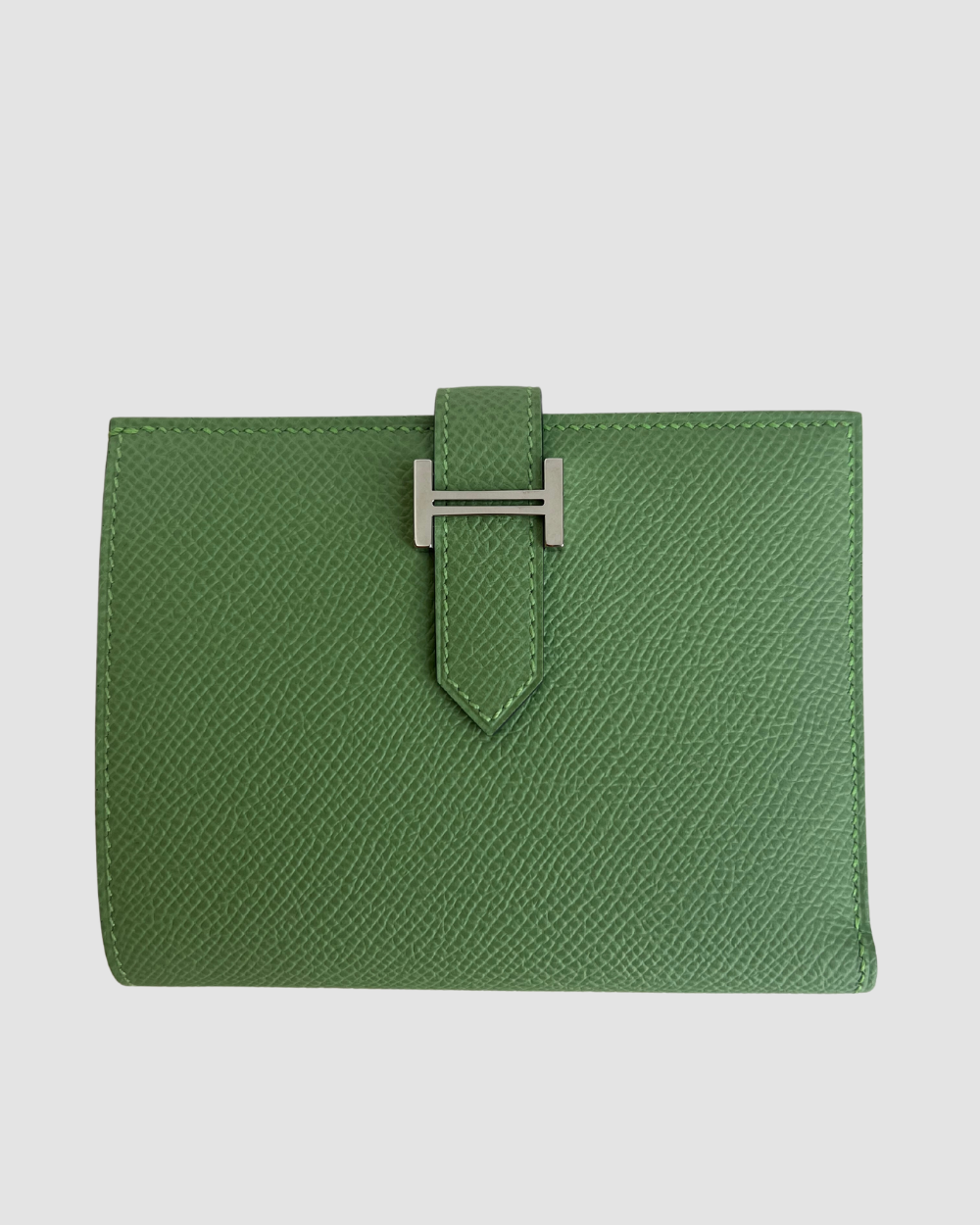 Hermes Green Rare Bearn Compact Wallet