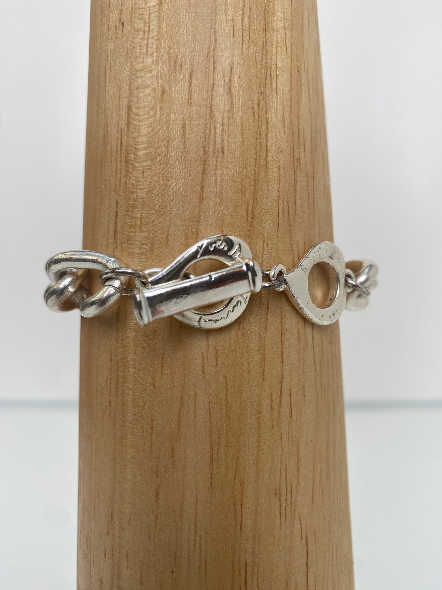 Saint Laurent Vintage Silver & Blue Bracelet