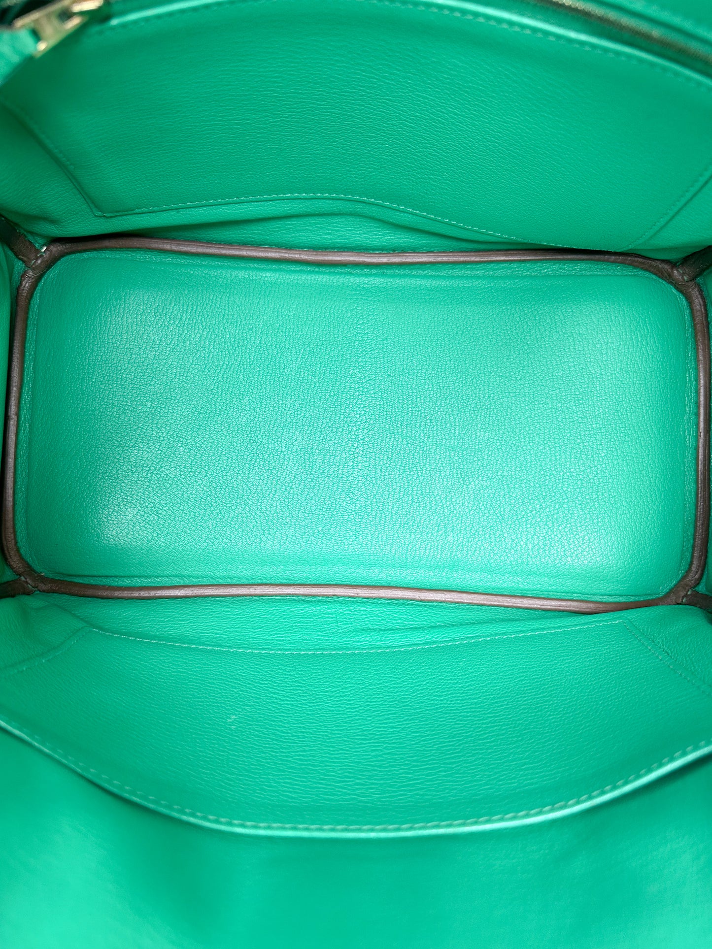 Hermes Birkin 30 Menthe Clemence GHW #P