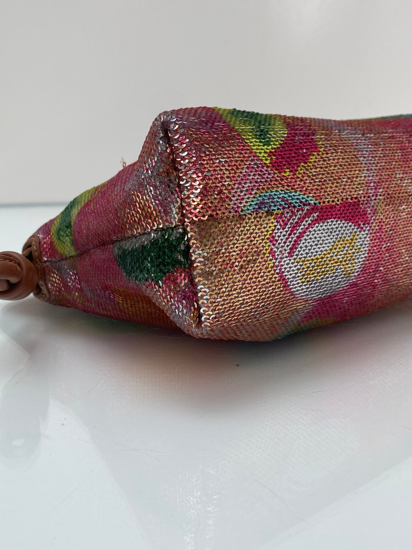 Loewe Paula’s Ibiza Sequin Bottle Cap Flamenco Convertible Clutch