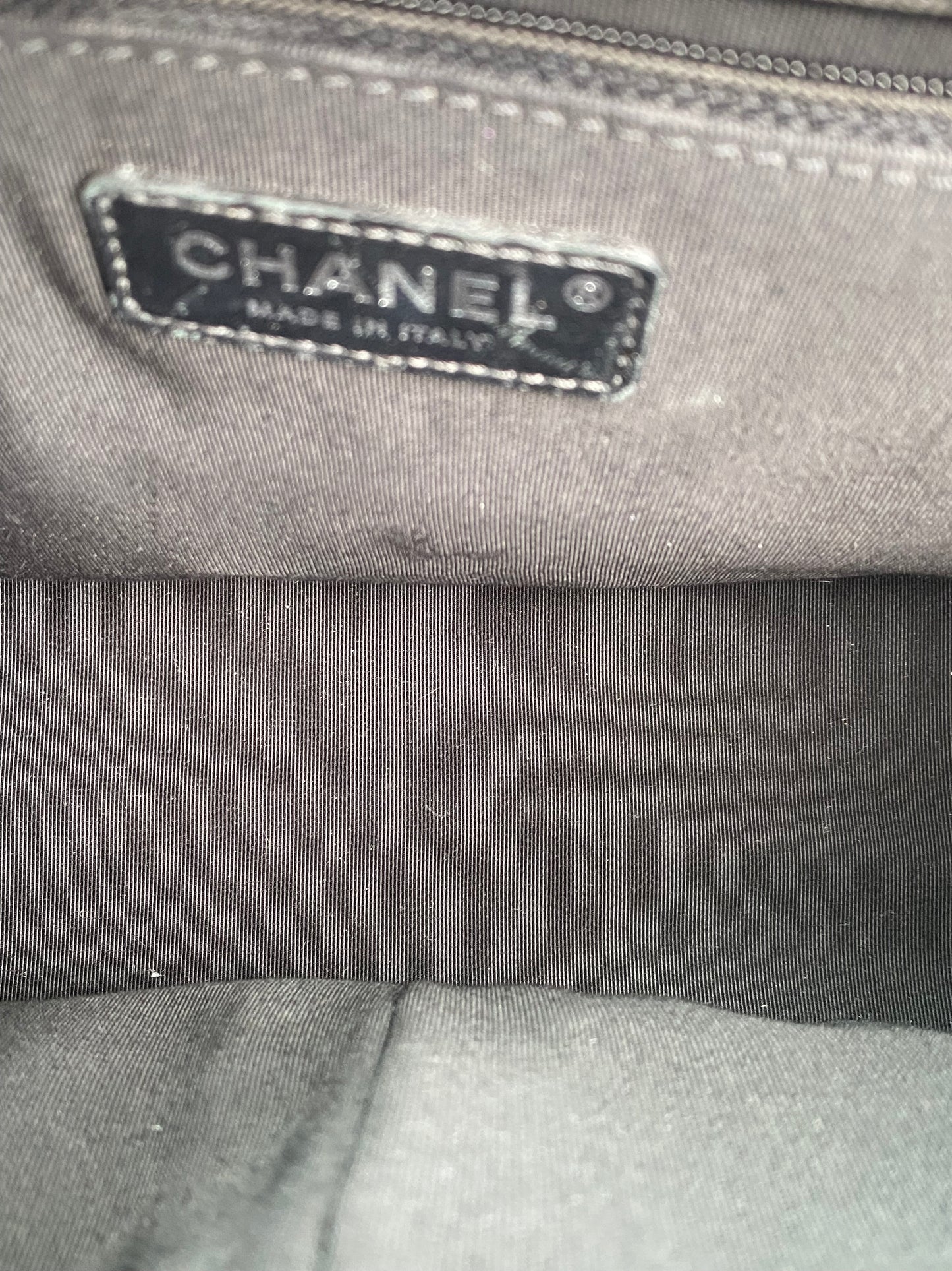Chanel Black on Black Crinkled Calfskin Gabrielle #28