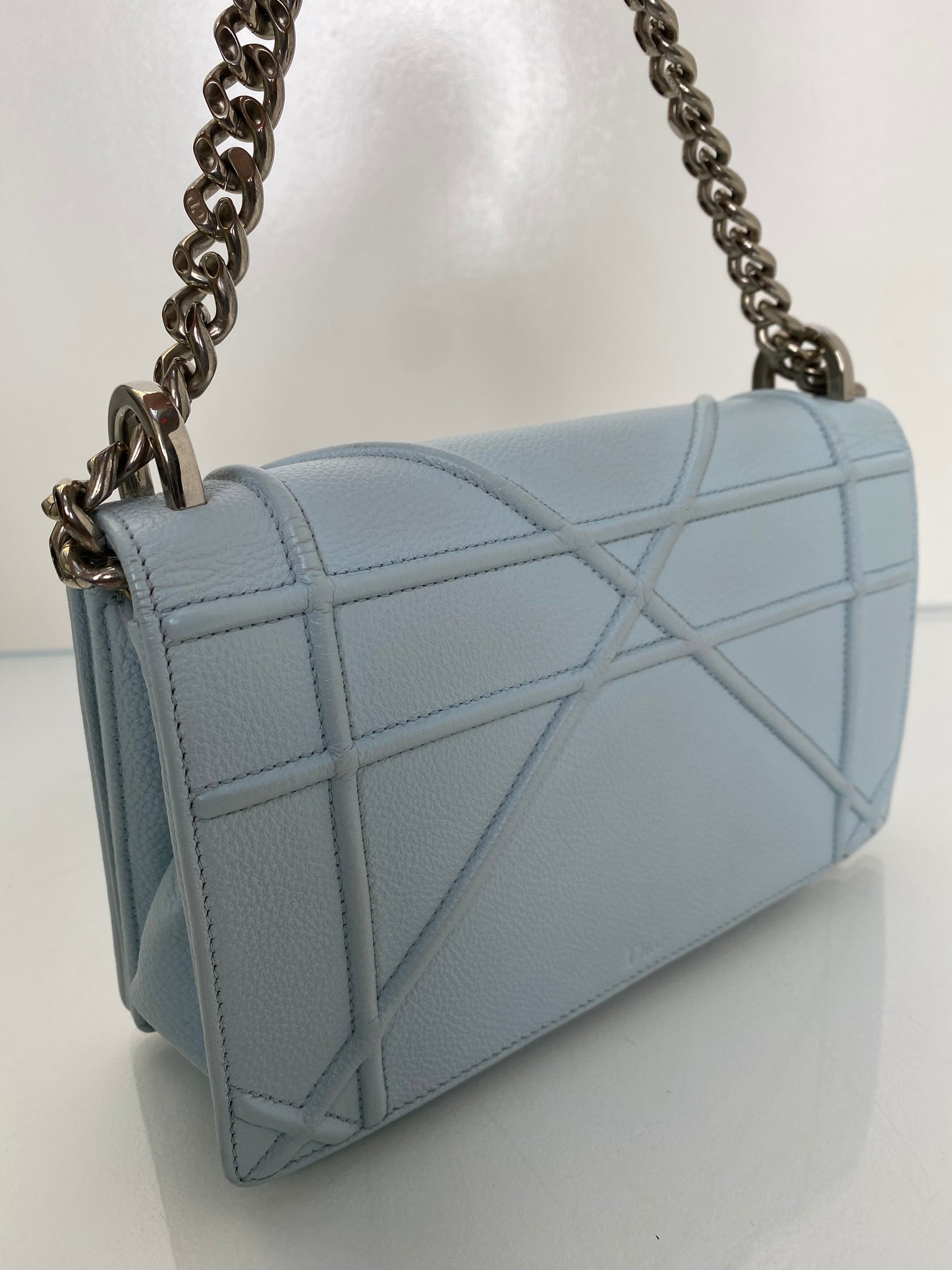 Christian Dior Light Blue Diorama Bag SHW