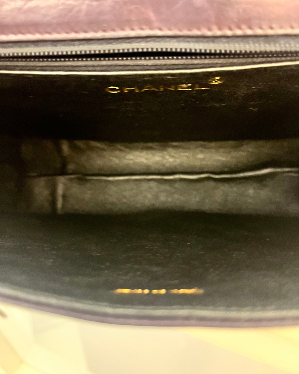 Chanel Purple Lambskin Quilted Mini Bag GHW