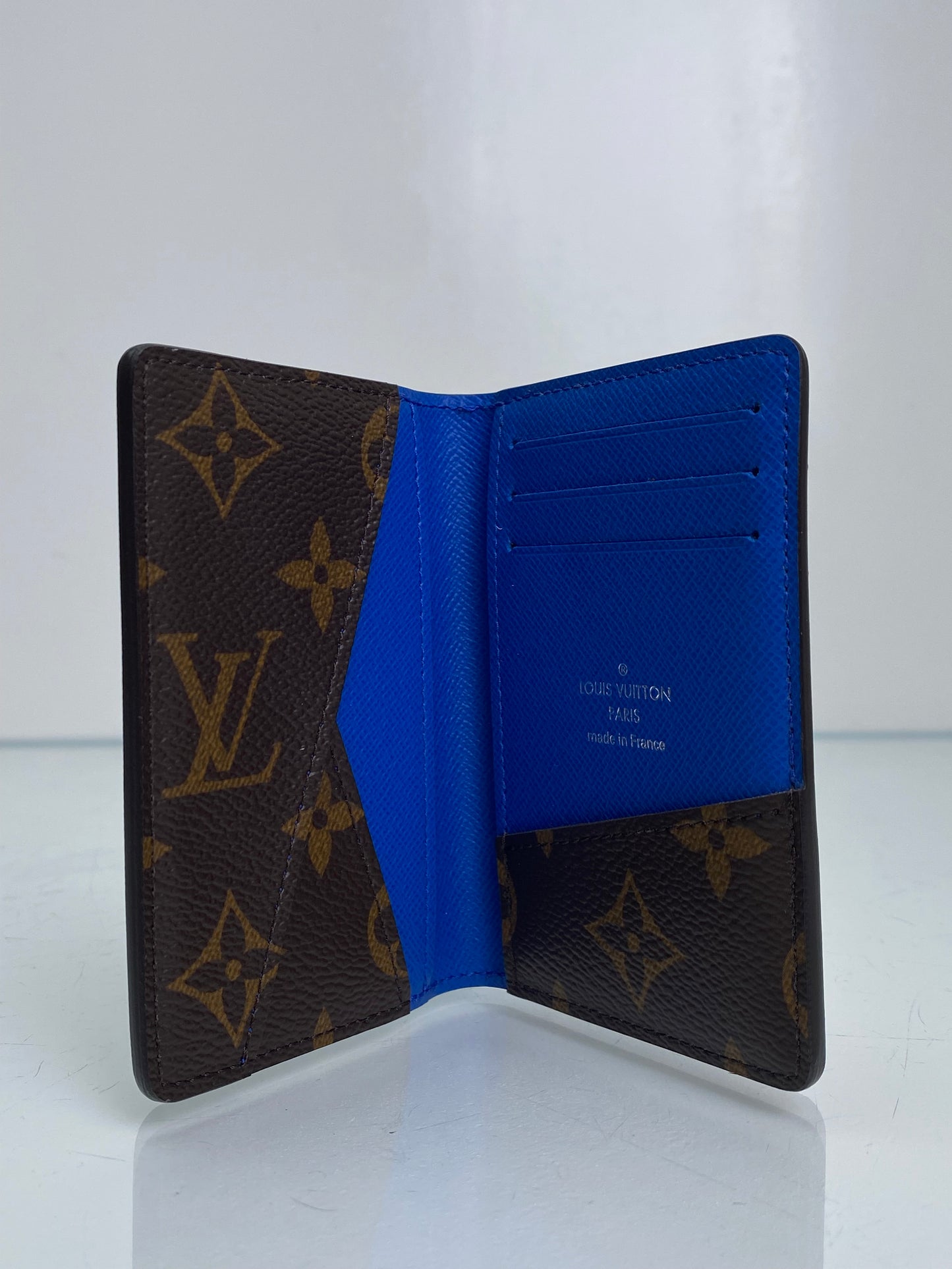 Louis Vuitton Monogram & Blue Pocket Organizer Wallet
