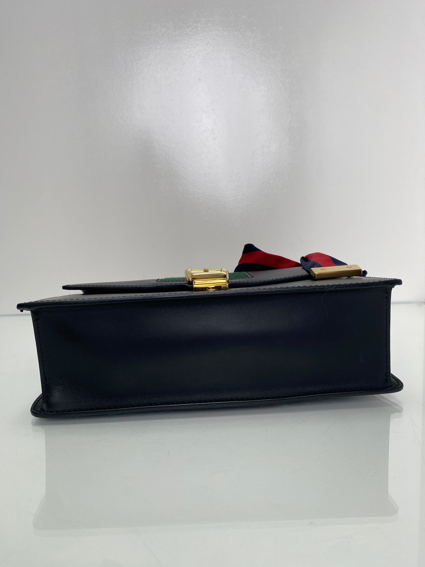 Gucci Black Webstripe Sylvie Bag GHW