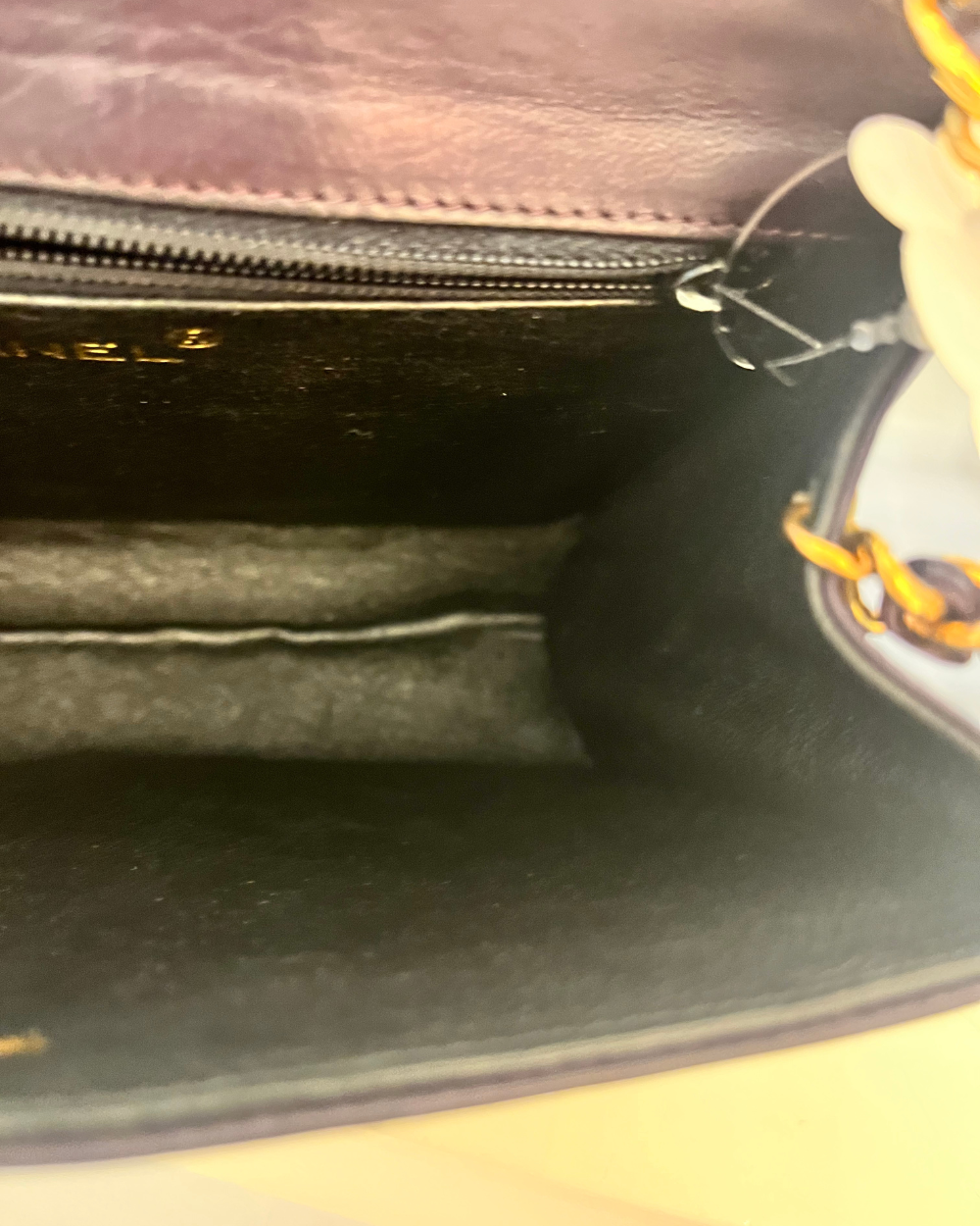 Chanel Purple Lambskin Quilted Mini Bag GHW