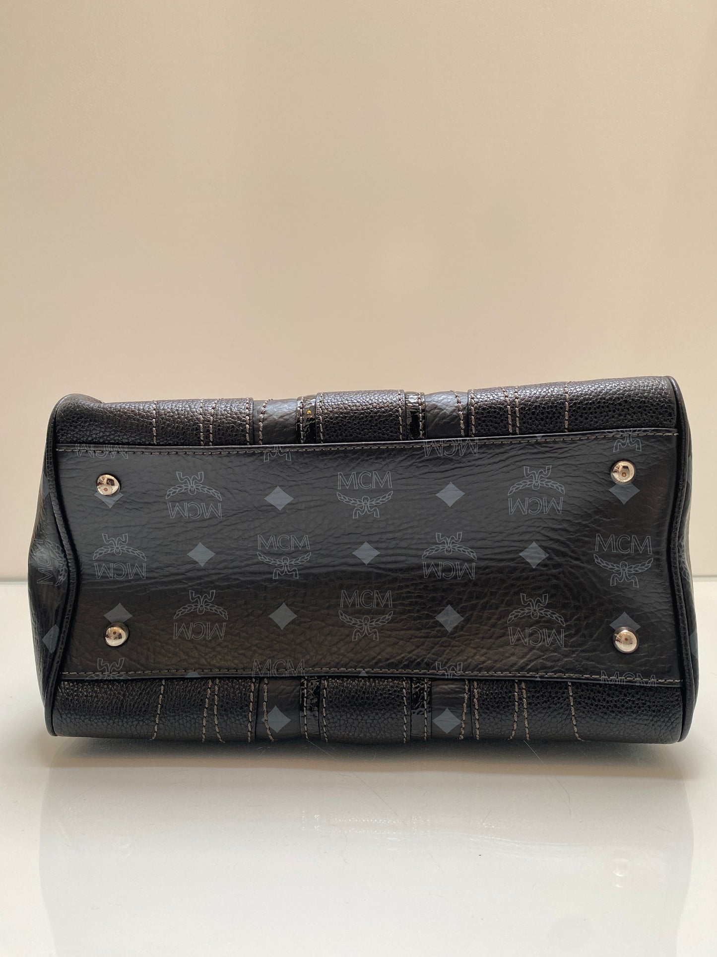 MCM Boston Black Bag