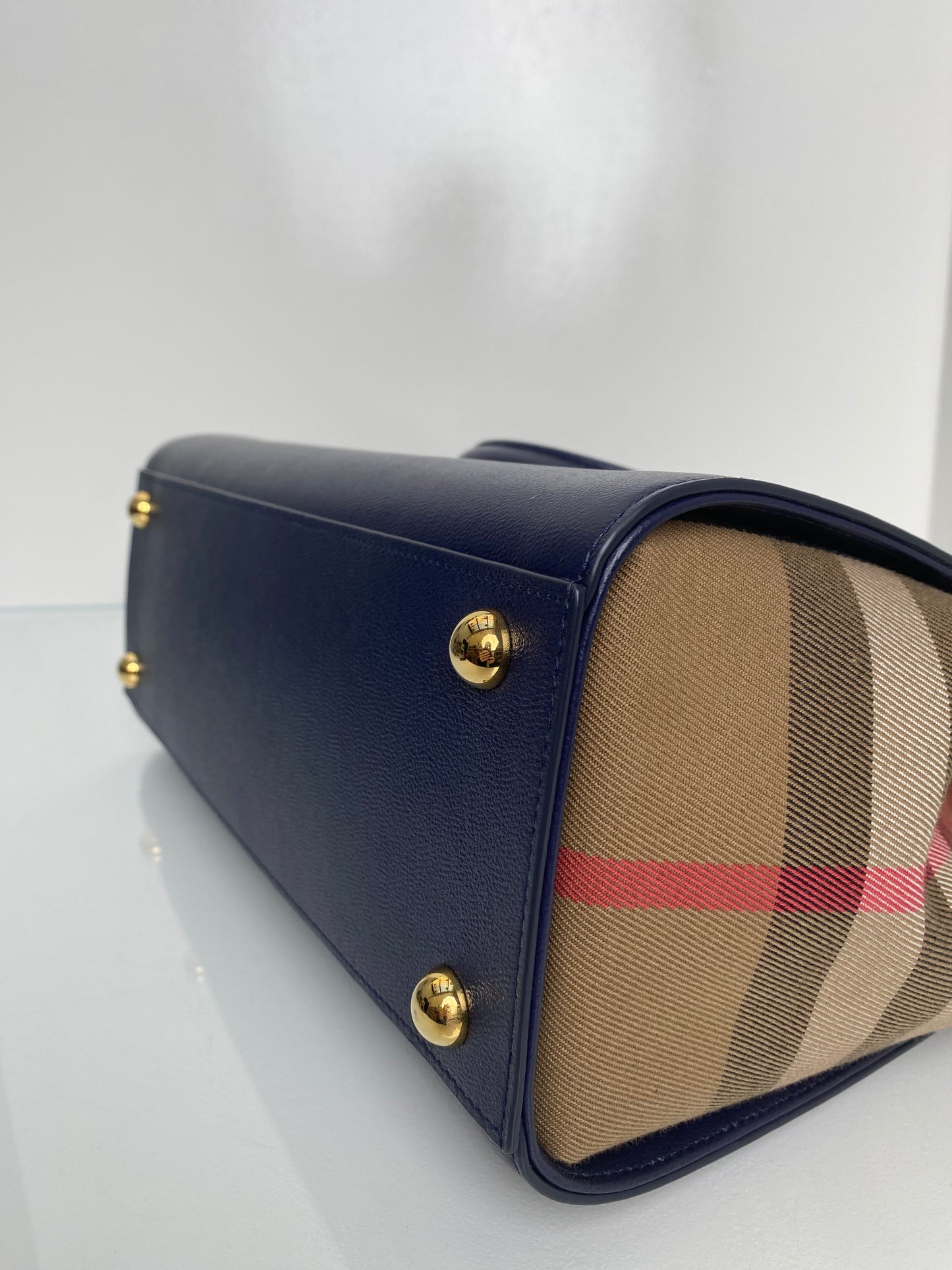 Burberry Banwell Navy Tote GHW