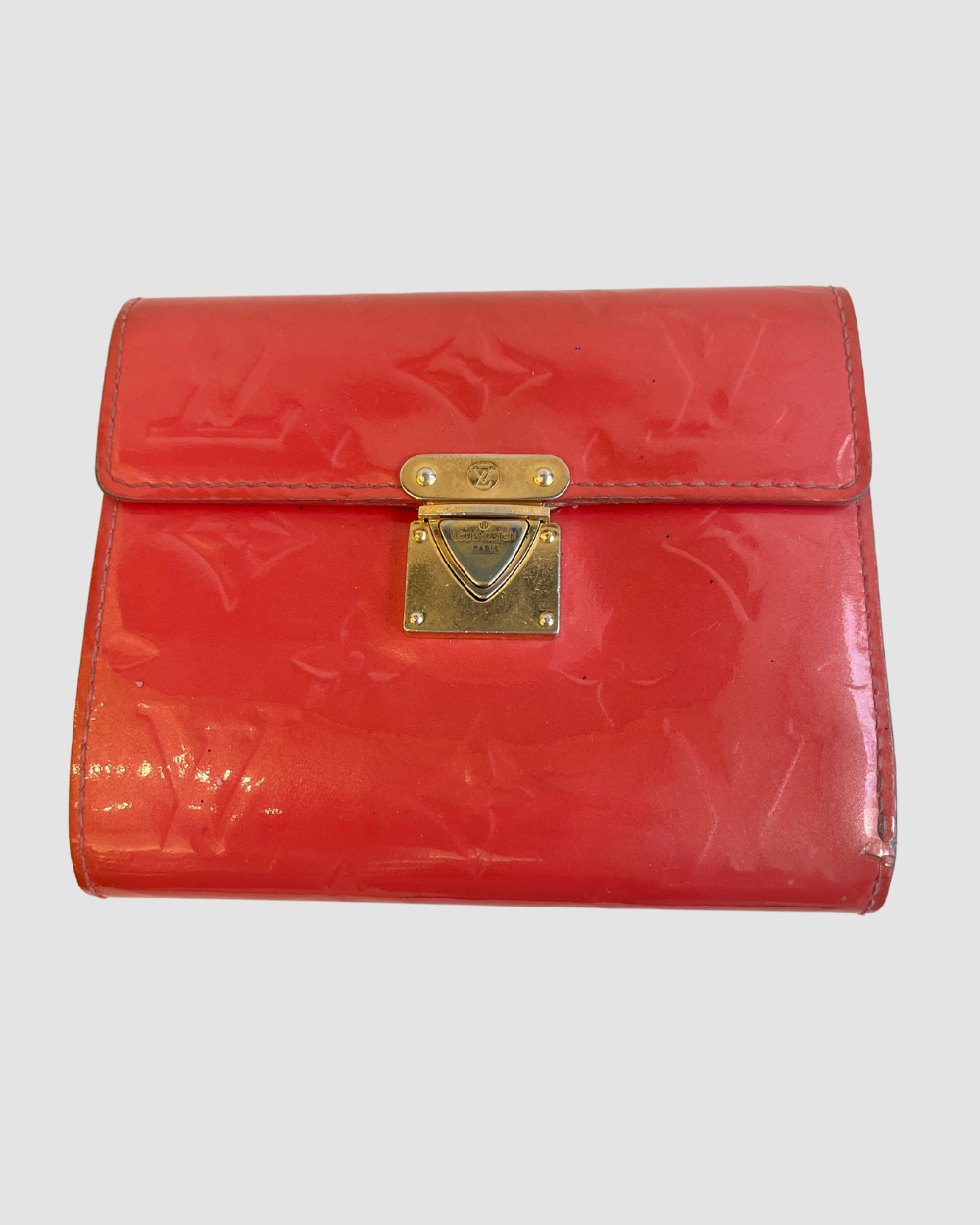 Louis Vuitton Vernis Hot Pink Snap Wallet