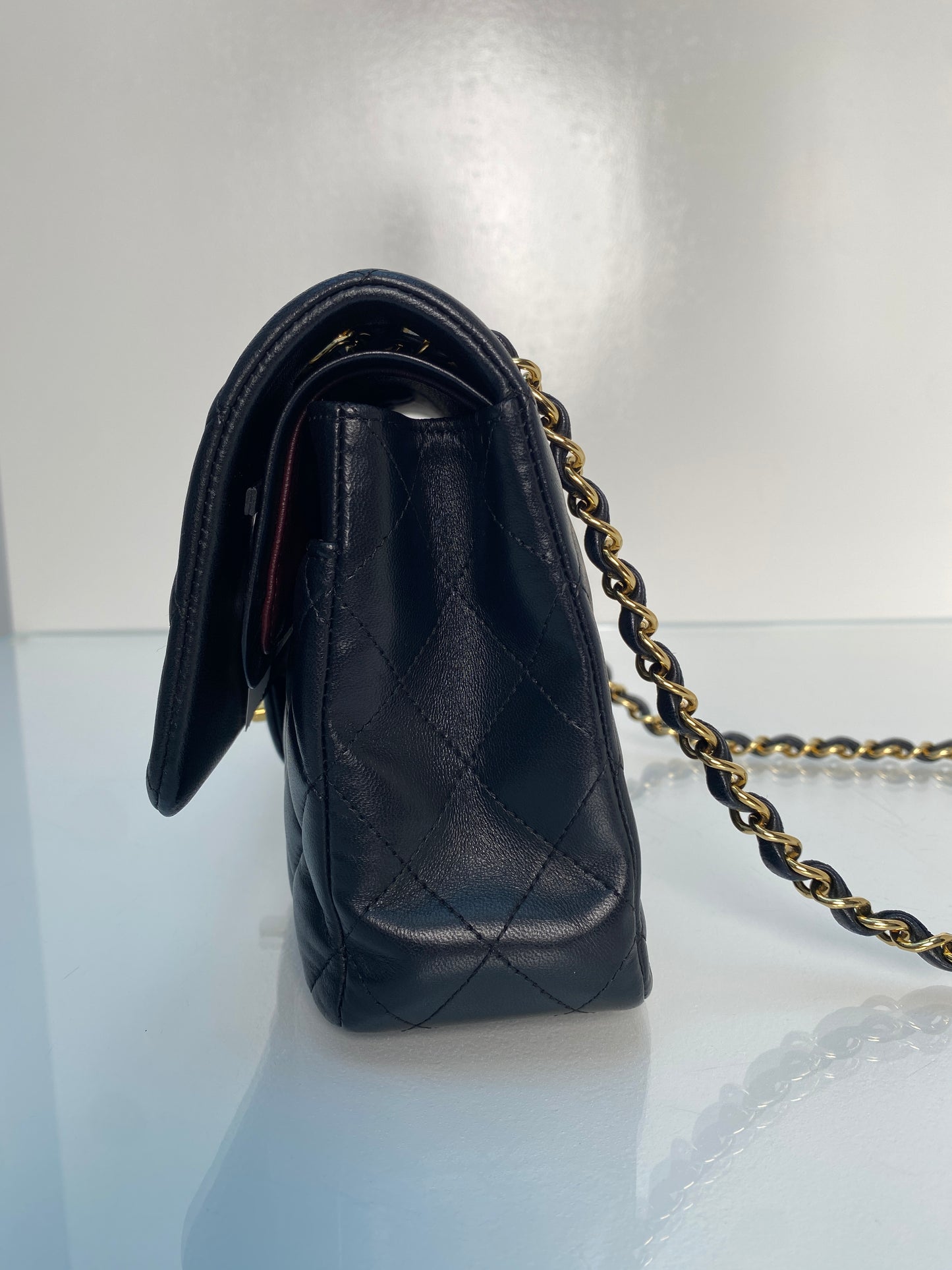 Chanel Medium Double Flap Black Lambskin GHW #23