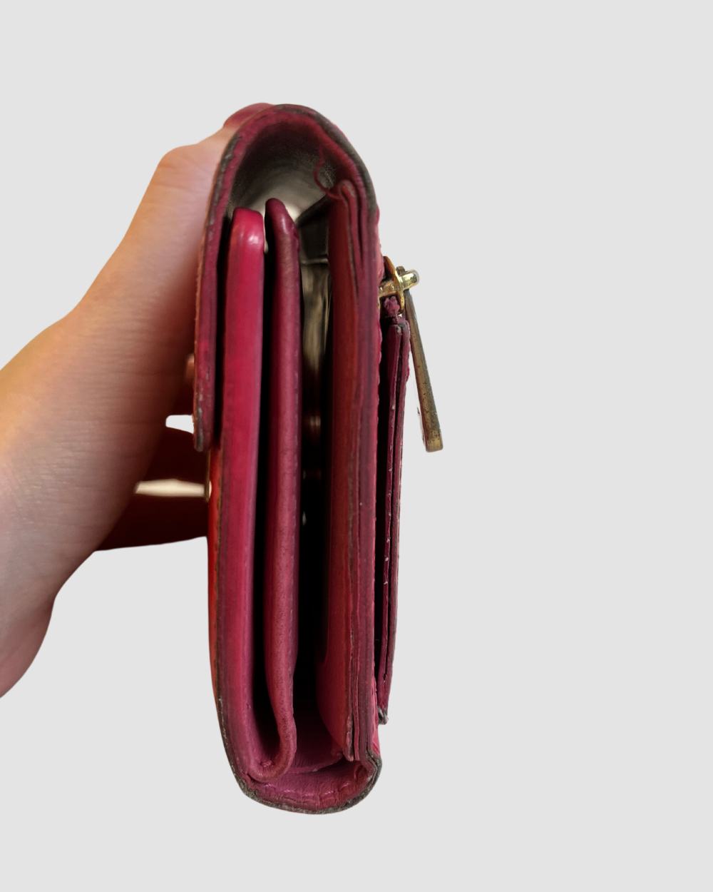 Louis Vuitton Vernis Hot Pink Snap Wallet