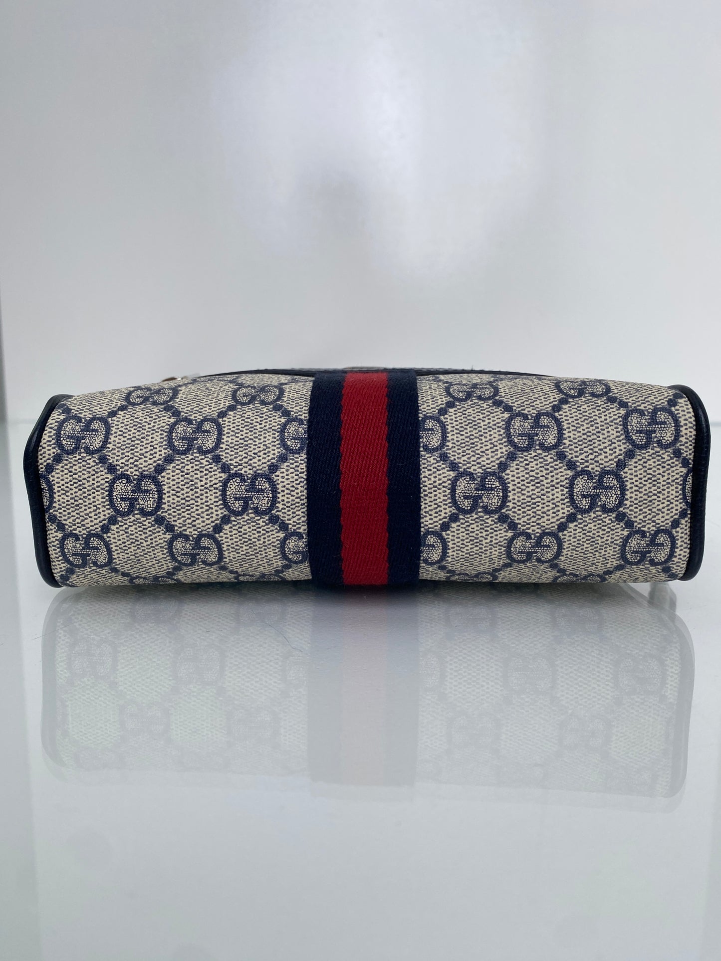 Gucci Navy Webstripe Ophidia Mini Crossbody SHW