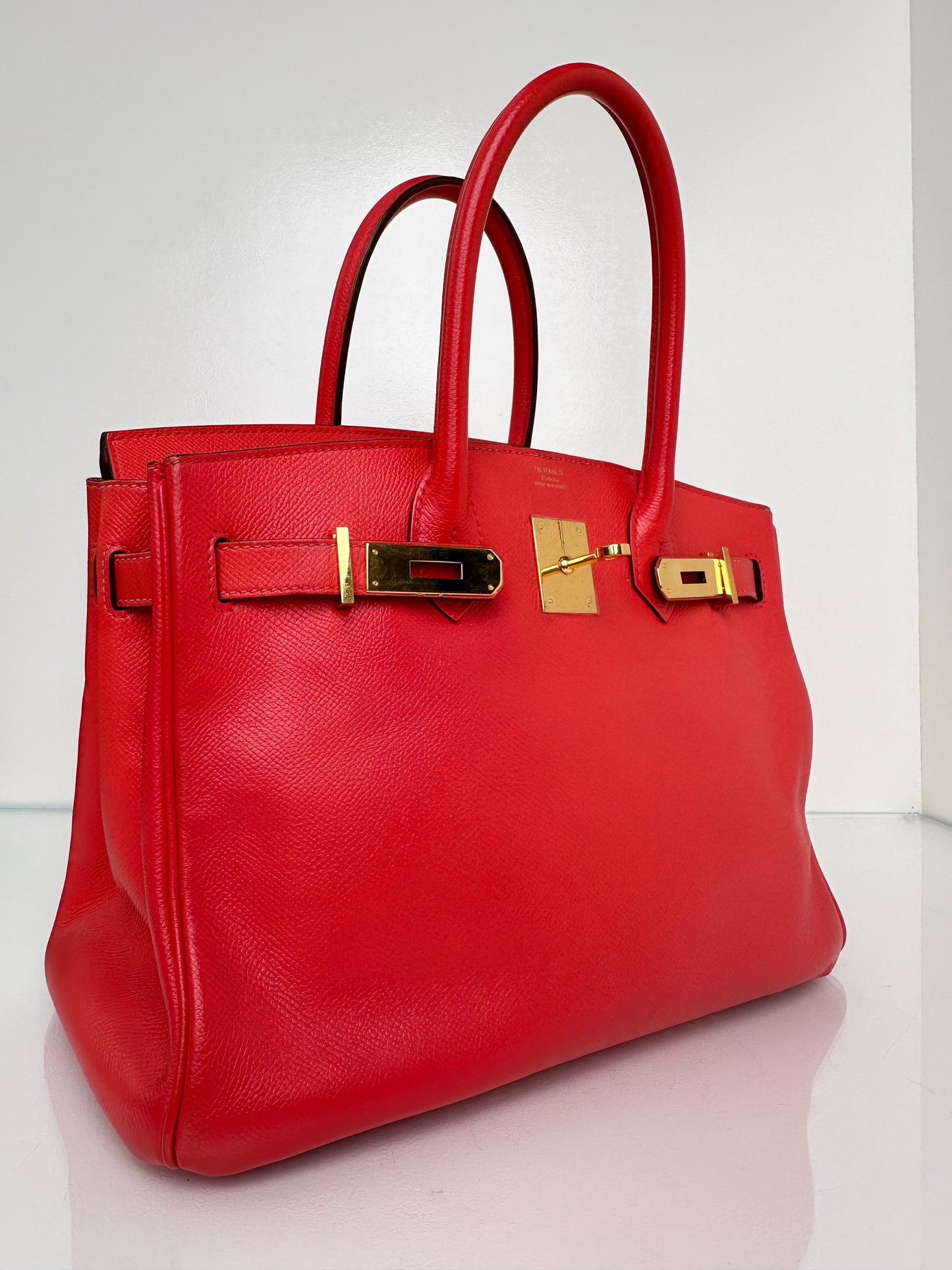Hermes Birkin 30 Rouge De Coeur GHW #X