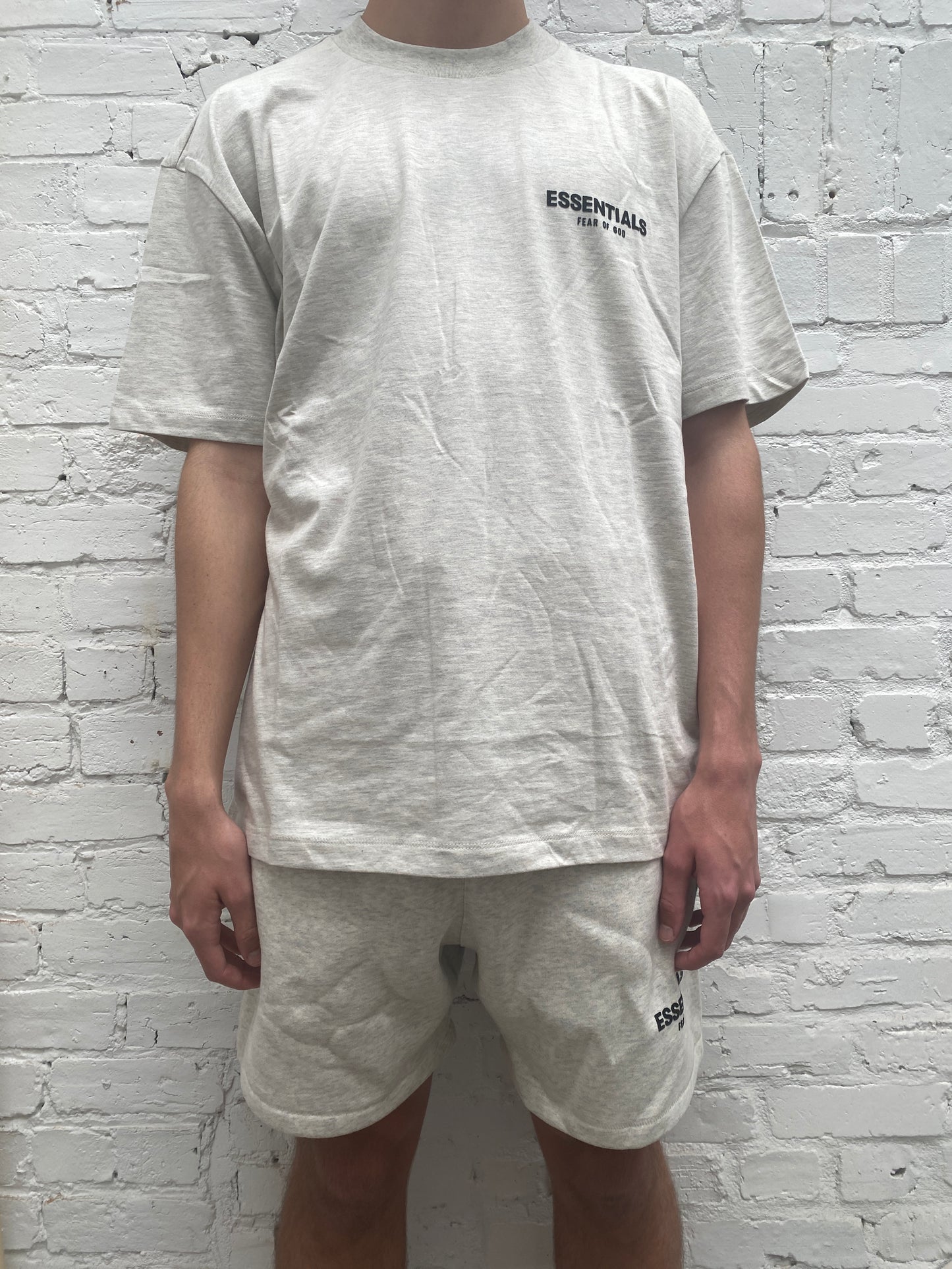 Essentials Light Oatmeal T-Shirt, XS