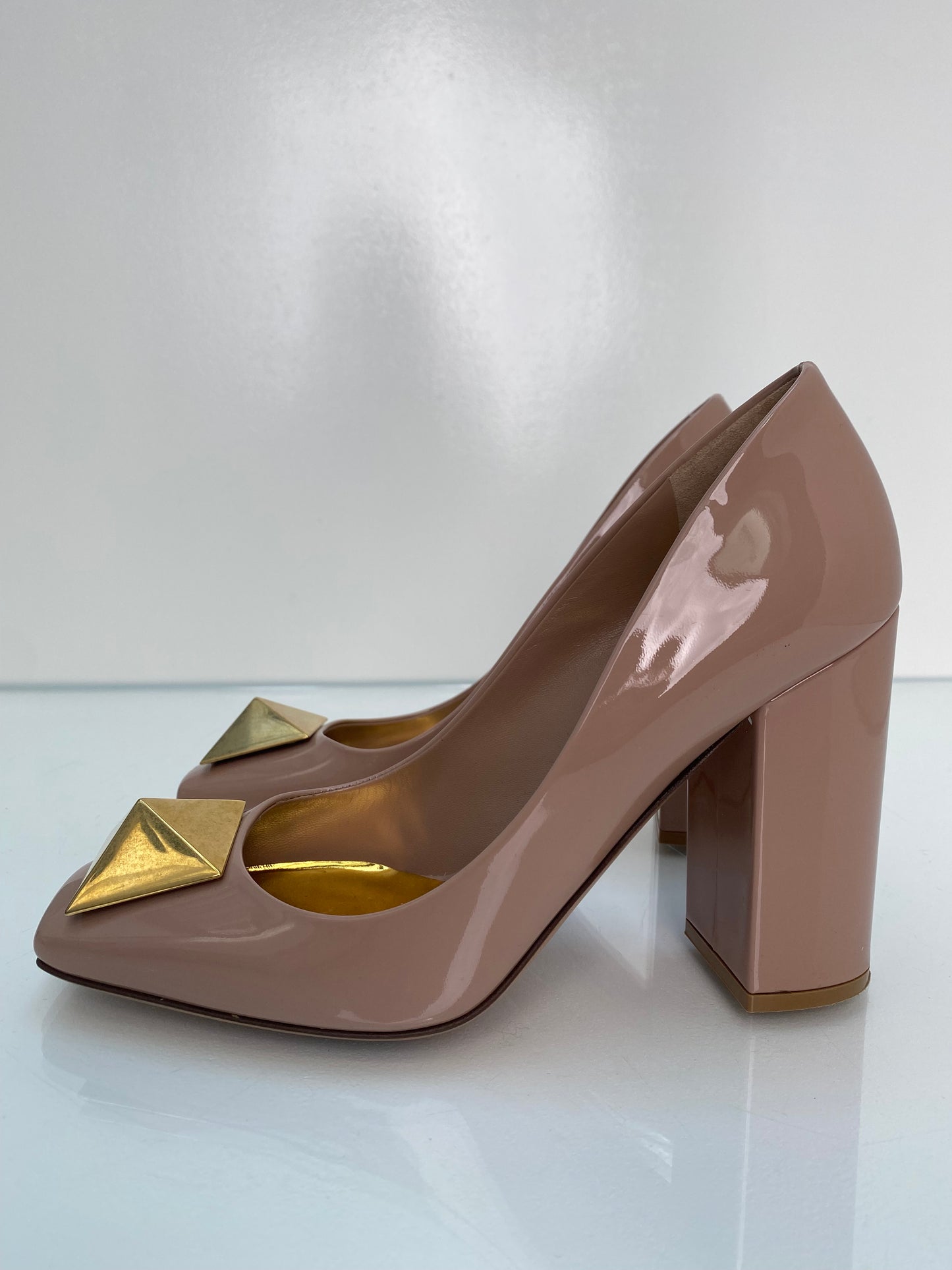 Valentino Pink One Stud Heels, 37