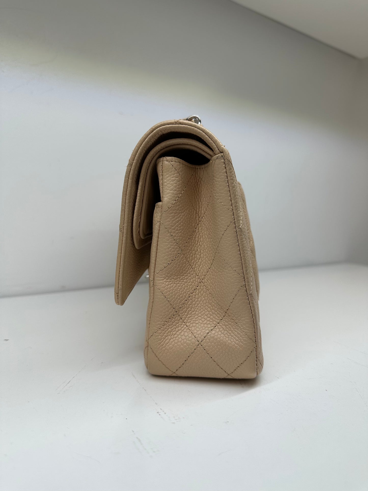 Chanel Medium Beige Caviar SHW