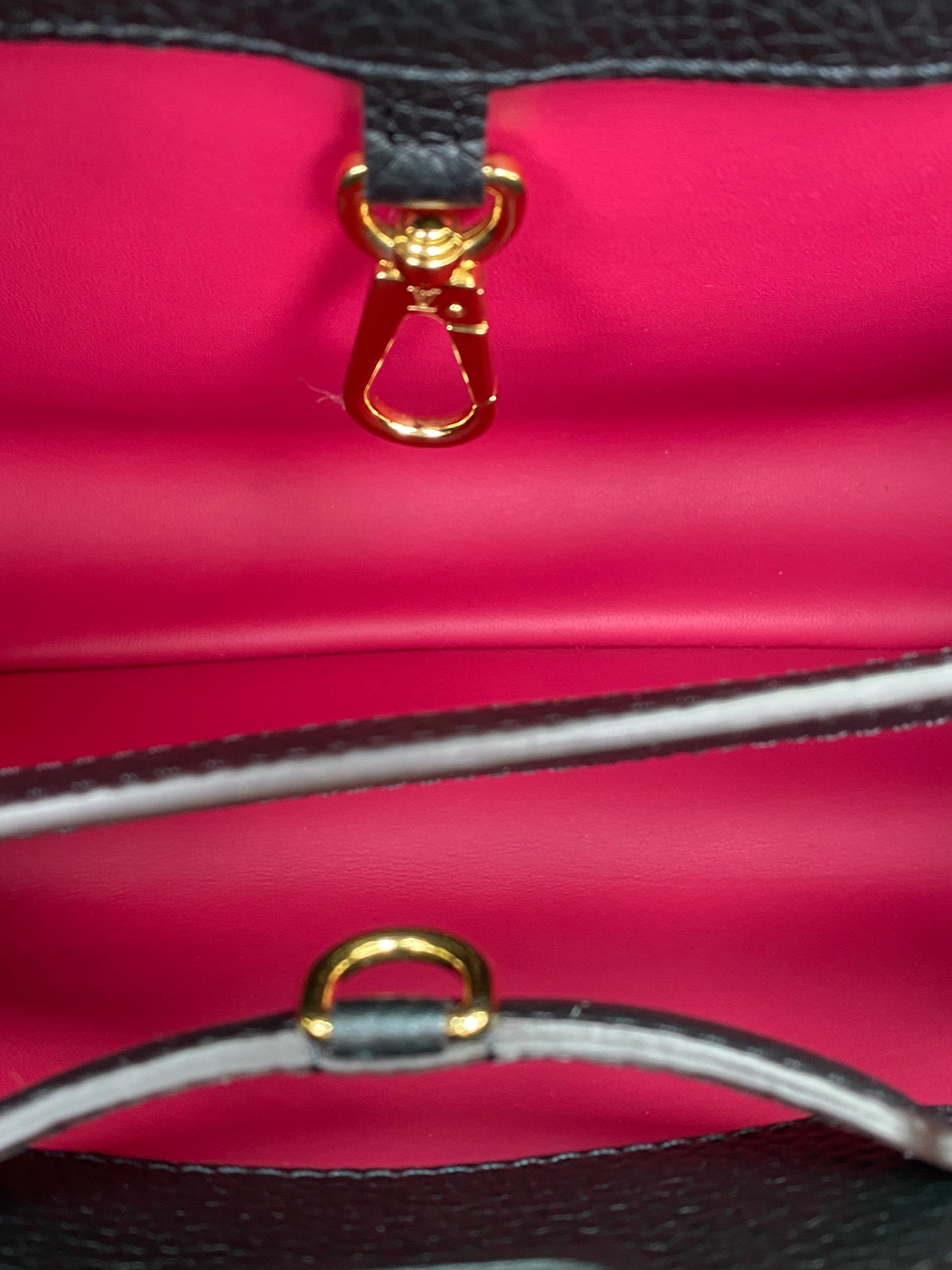 Louis Vuitton Capucines MM Black GHW
