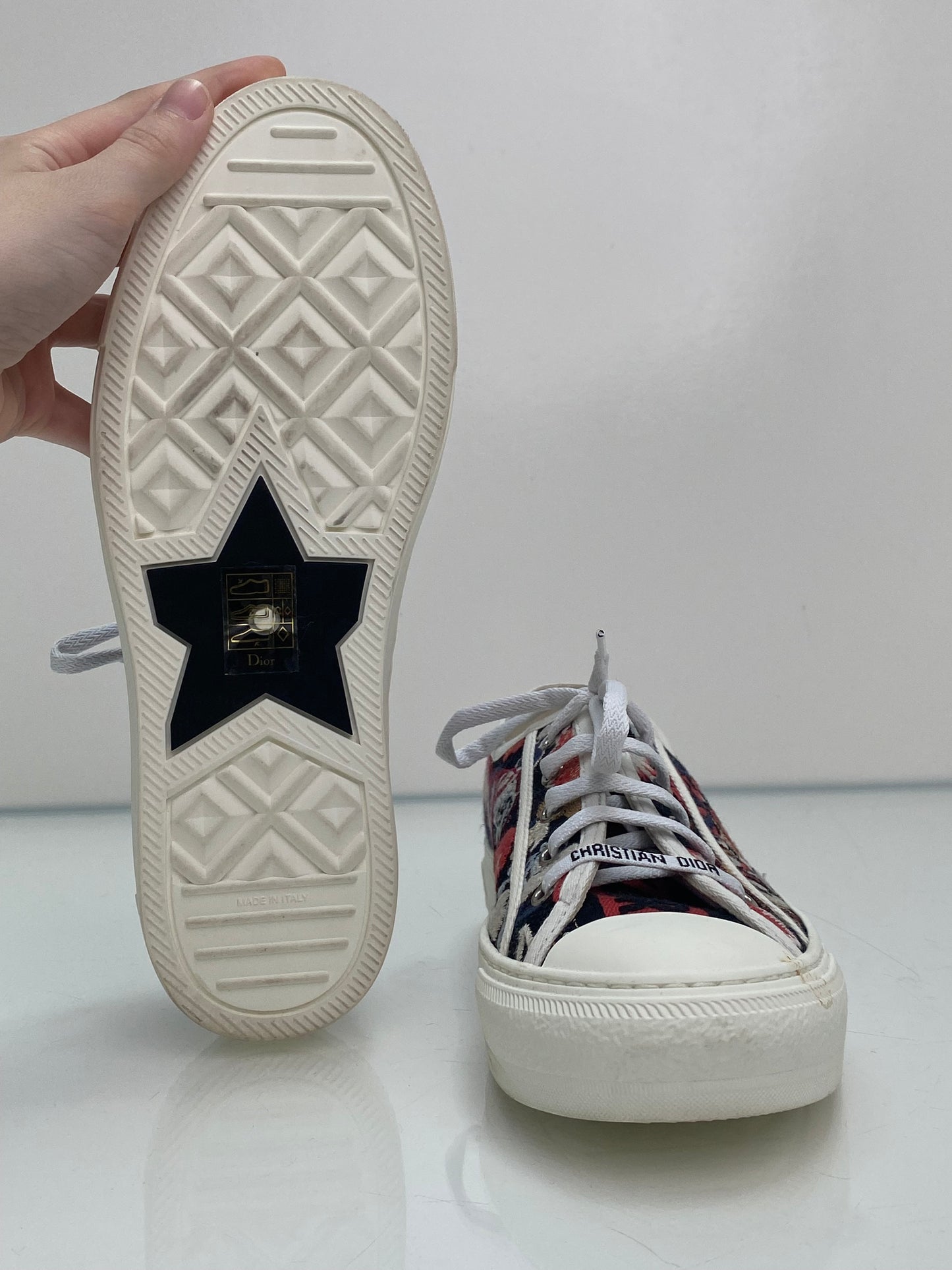 Christian Dior Toile J’adior Sneakers, 39
