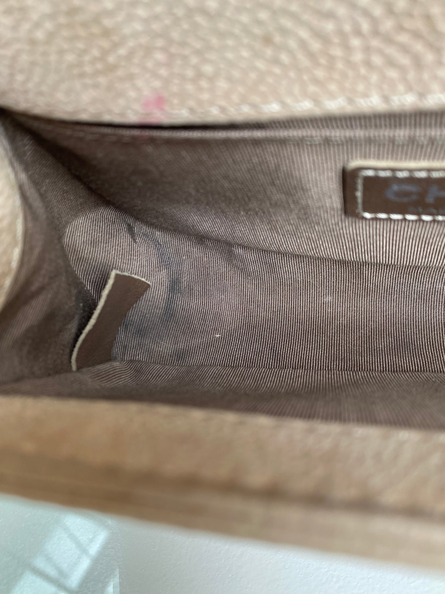 Chanel Taupe Boy Bag SHW