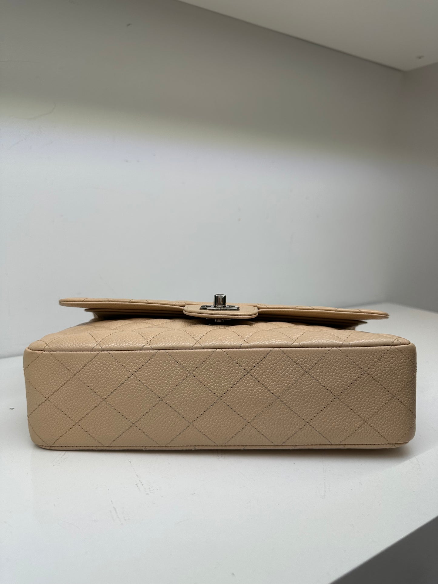Chanel Medium Beige Caviar SHW