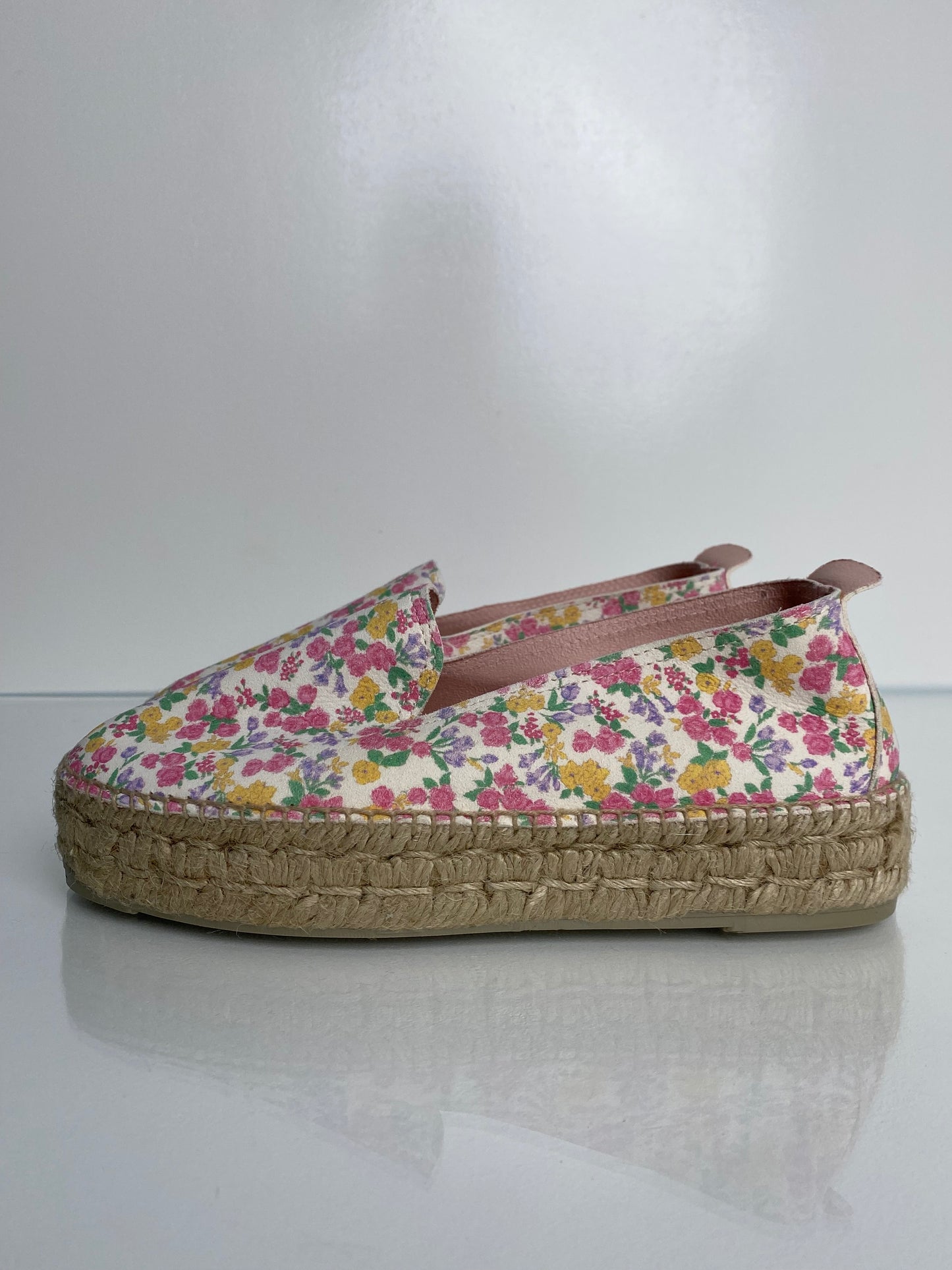 LoveShackFancy Floral Print Espadrilles, 40