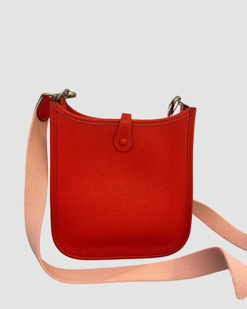 Hermes Rouge Togo Leather Evelyne TPM