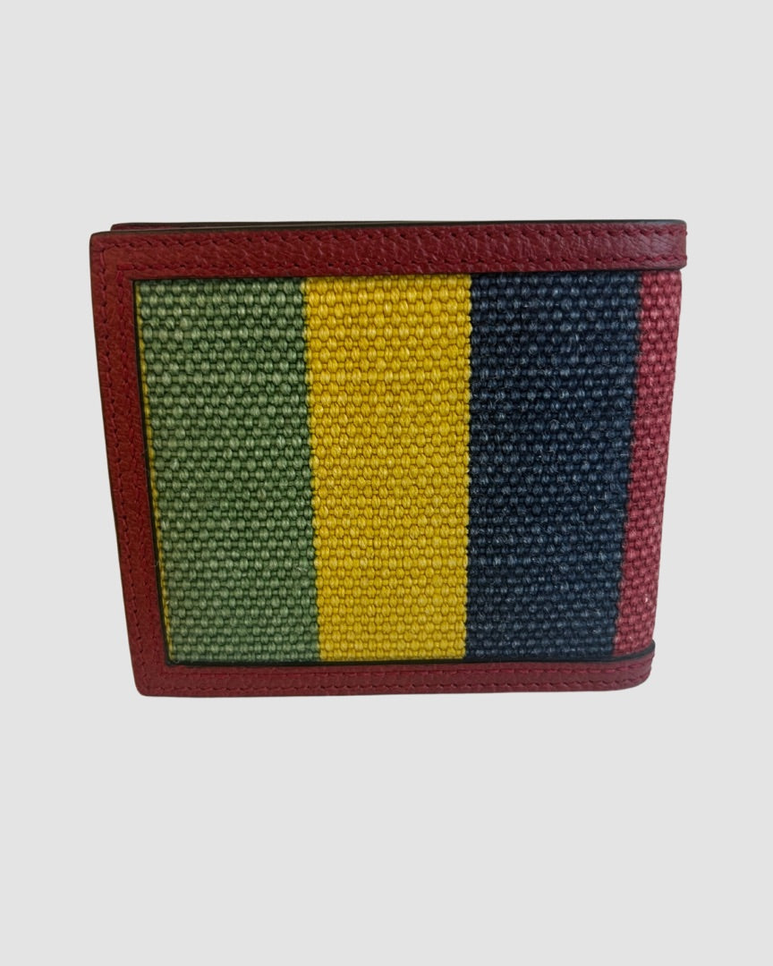 Gucci Bifold Wallet Baiadera Striped Canvas, B&D