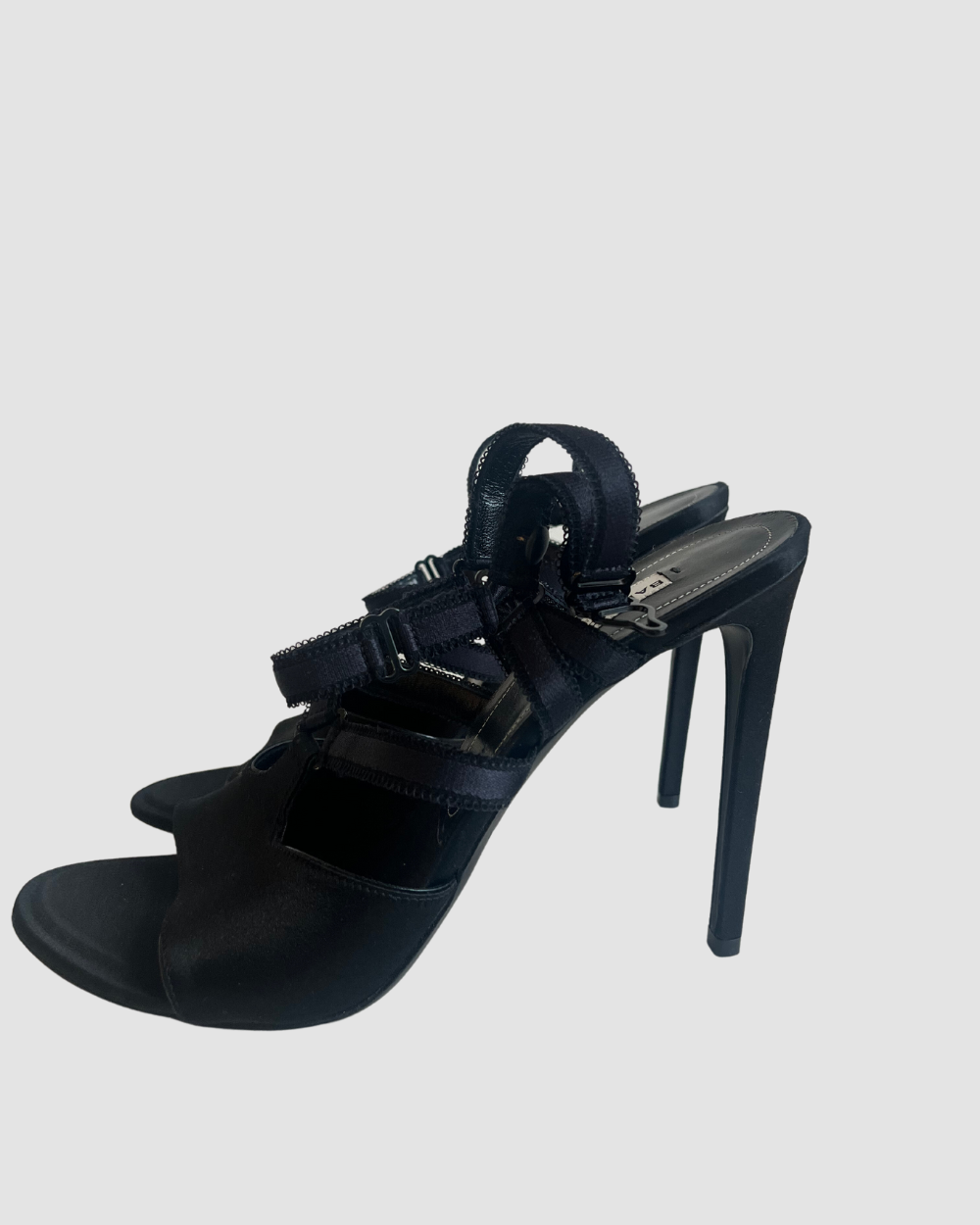 Balenciaga Black Strappy Heels
