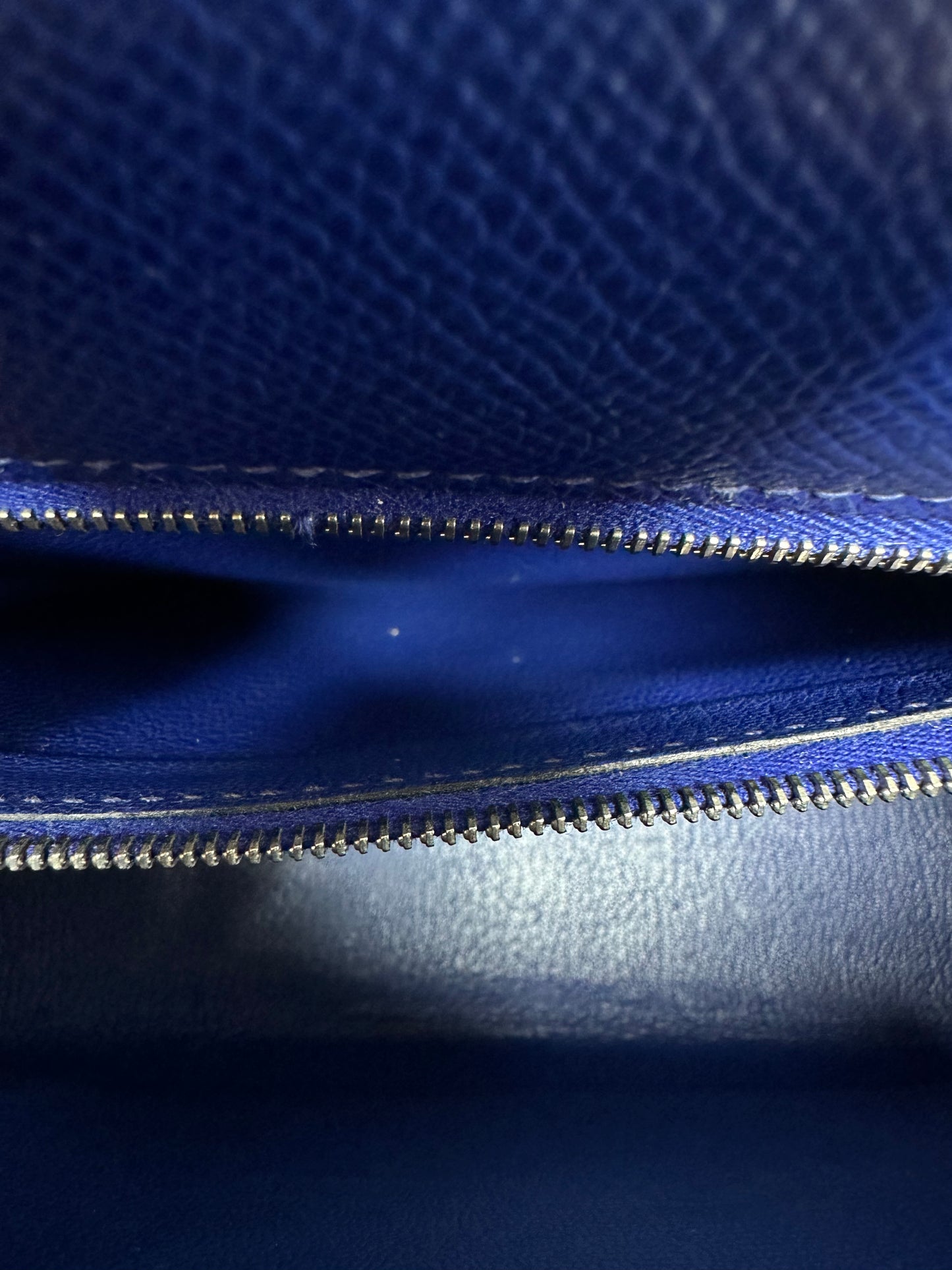 Hermes Kelly 25 Bleu Royal Epsom PHW #R