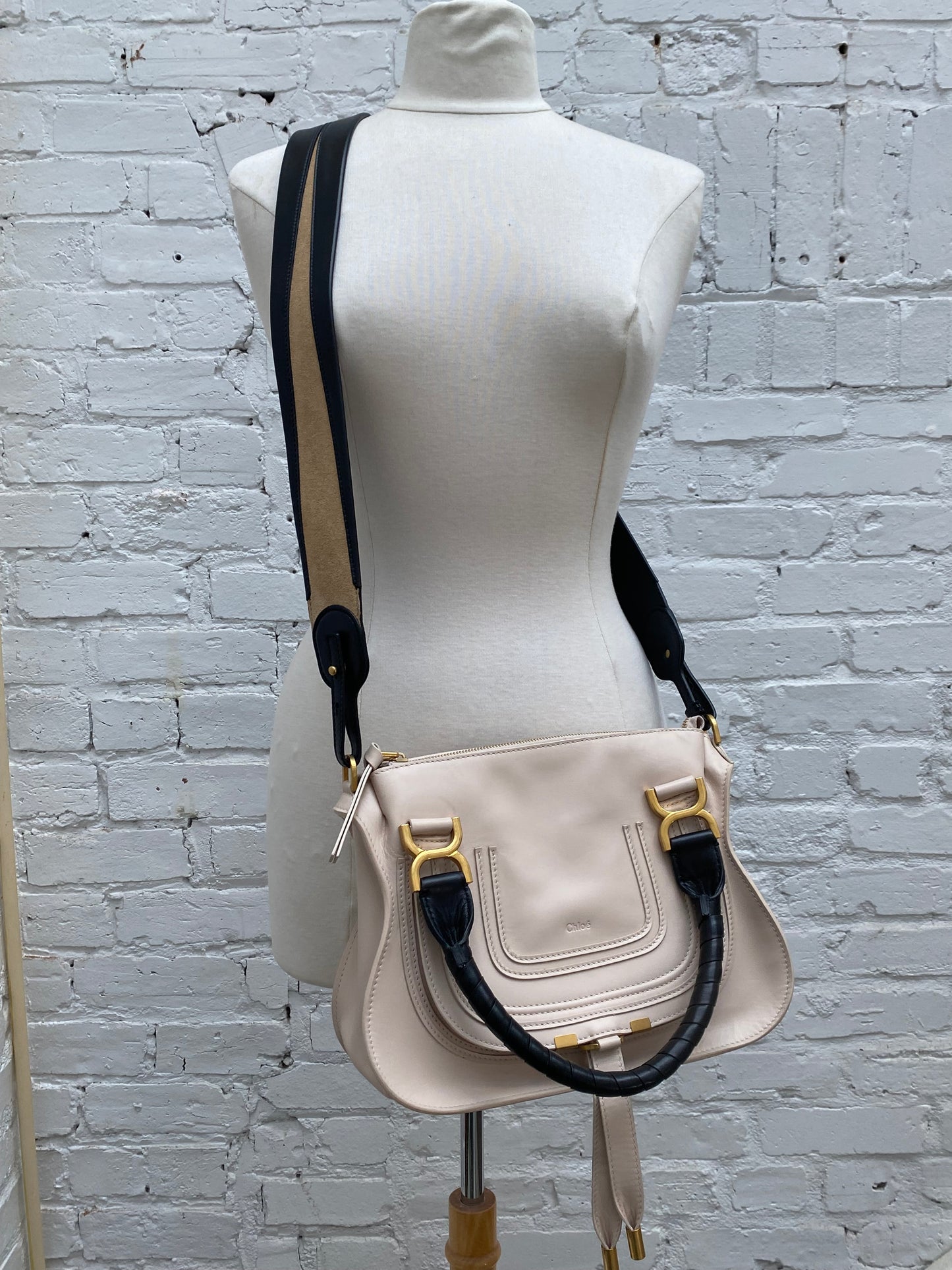 Chloe Pink & Black Marcie Bag GHW