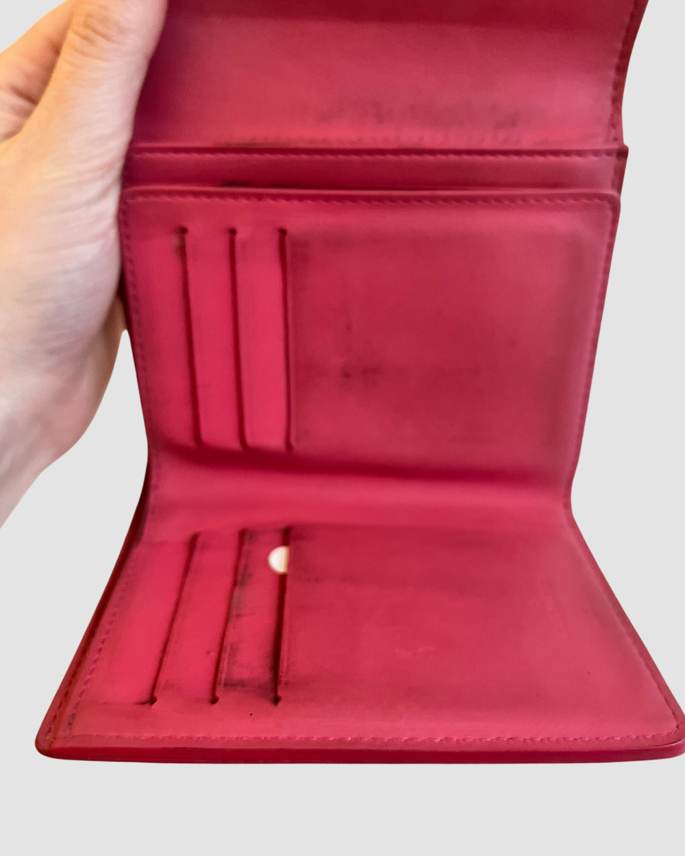 Louis Vuitton Vernis Hot Pink Snap Wallet