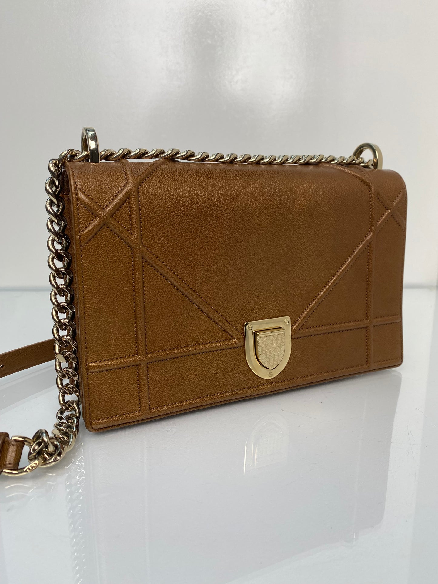 Dior Bronze Diorama Medium Bag