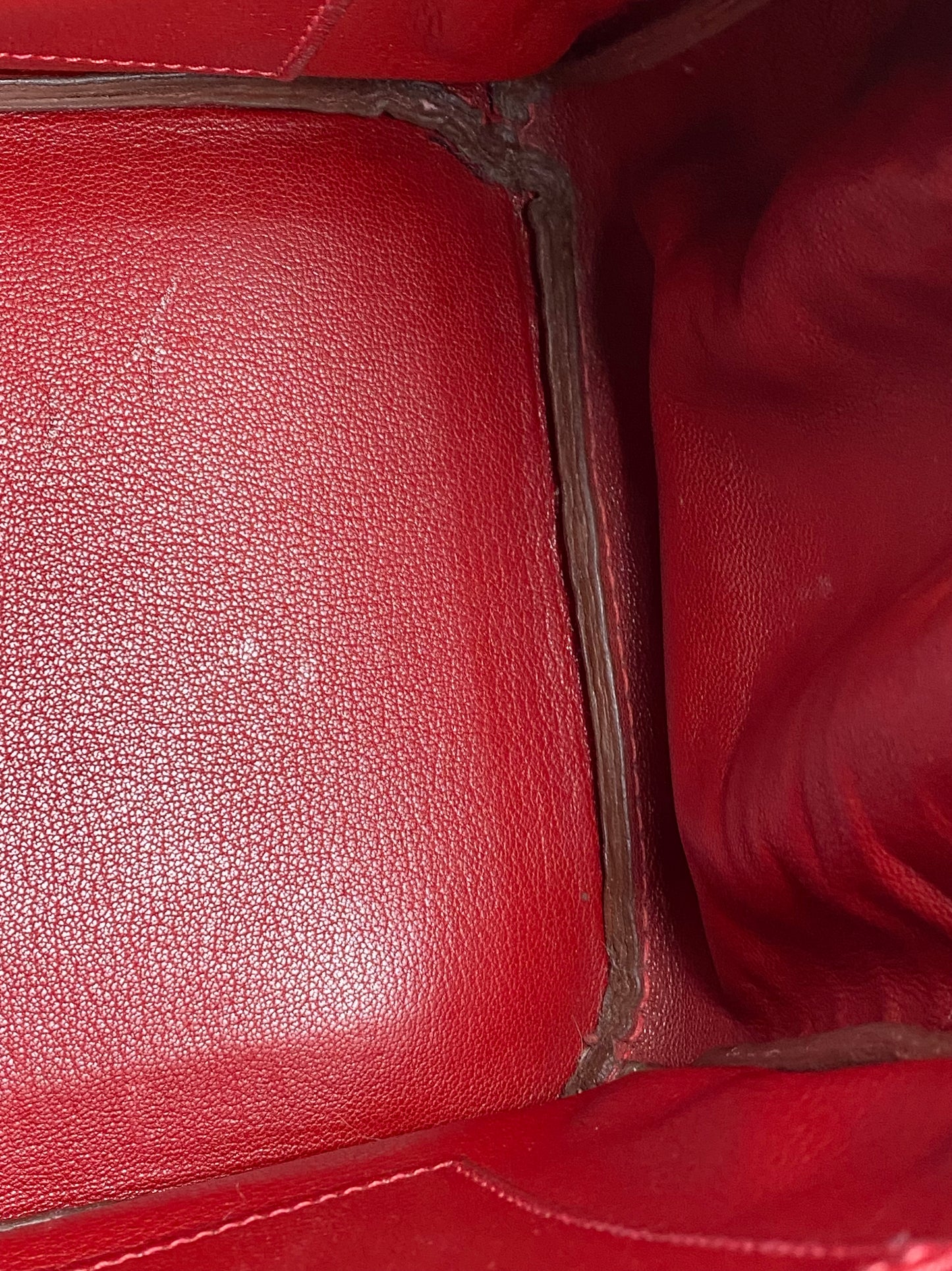 Hermes Birkin 35 Braise Shiny Porosus PHW #O