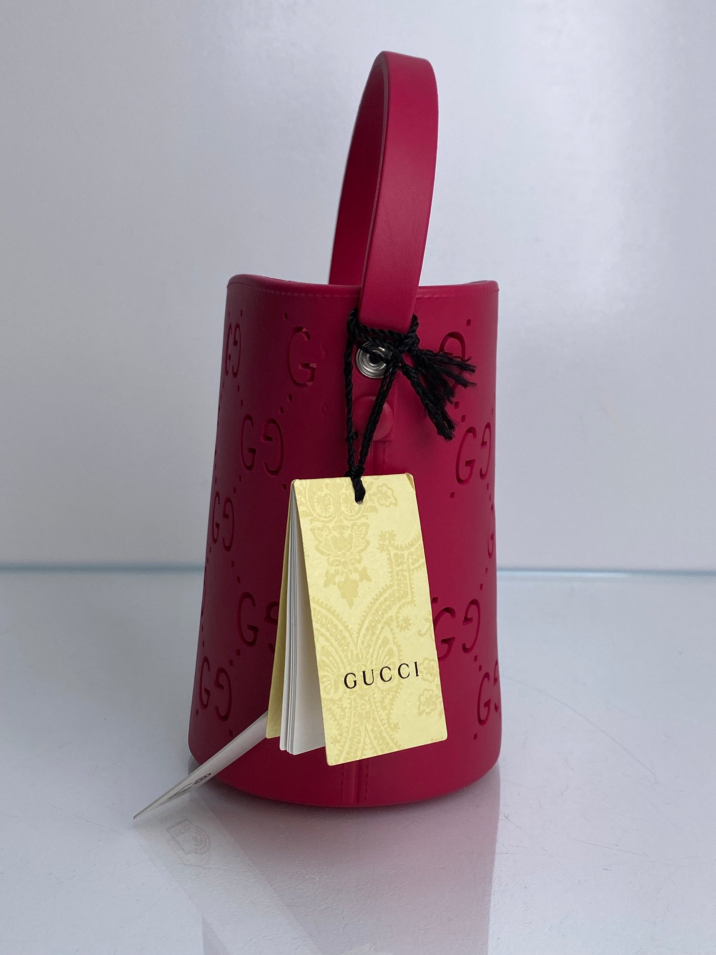 Gucci Pink Rubber Bucket Mini Bag