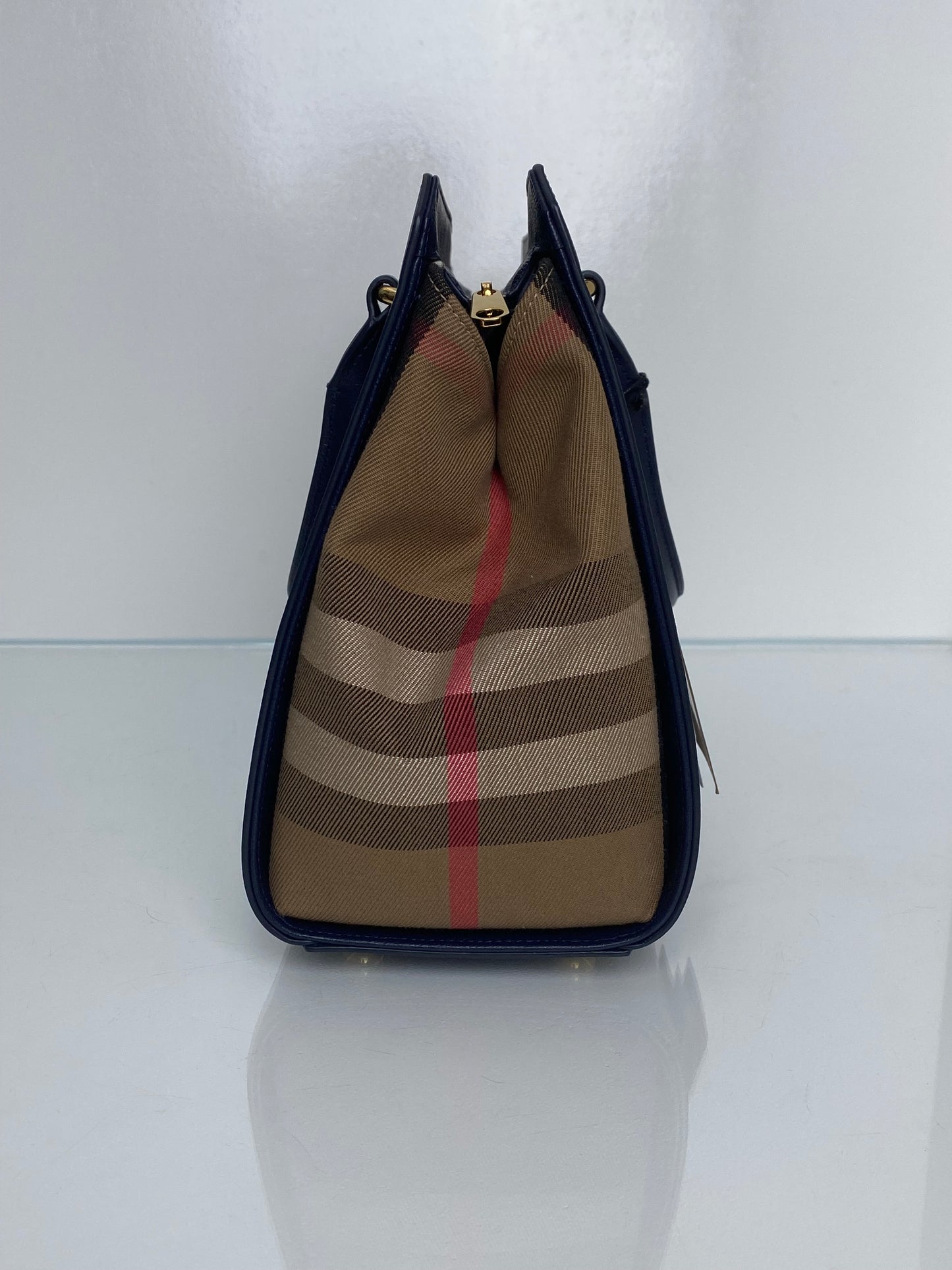 Burberry Banwell Navy Tote GHW