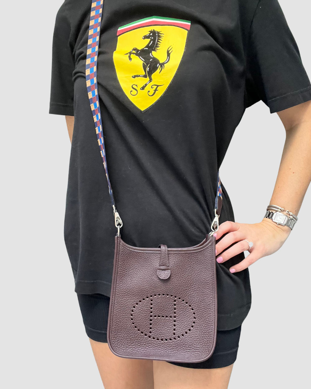 Hermes Evelyne Brown Leather TPM