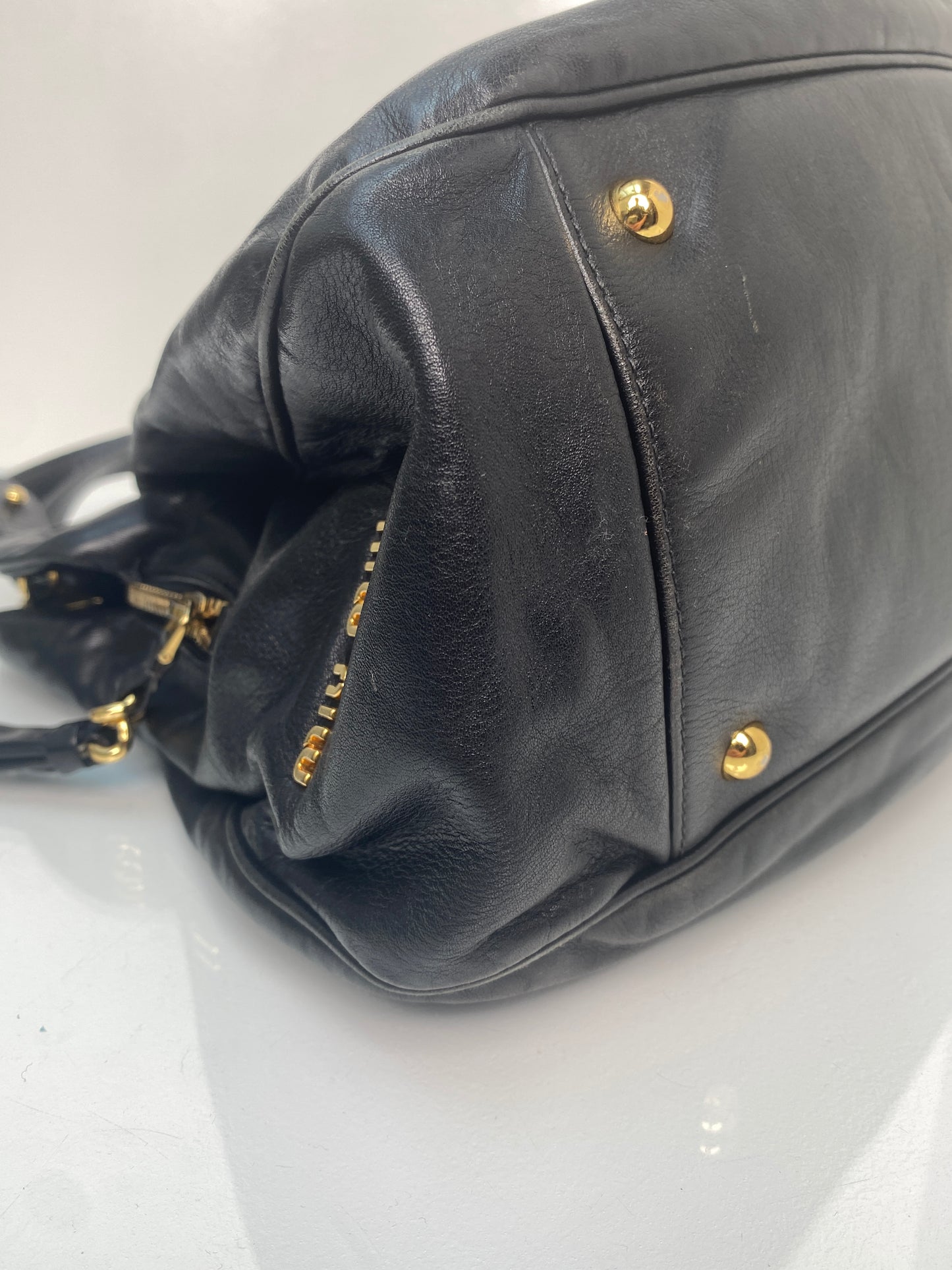 Miu Miu Black Leather Bag GHW