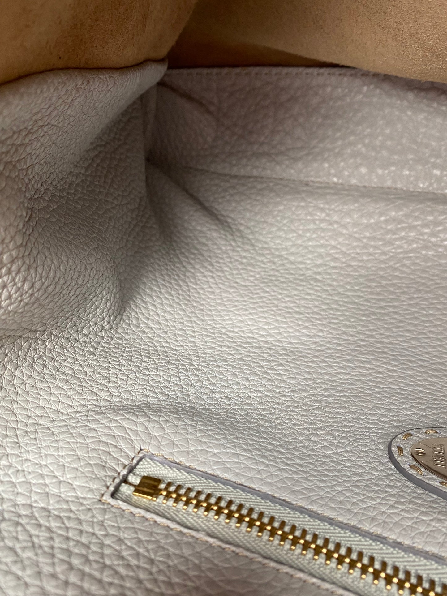 Fendi Beige & Grey Peekaboo Tote Bag TTHW