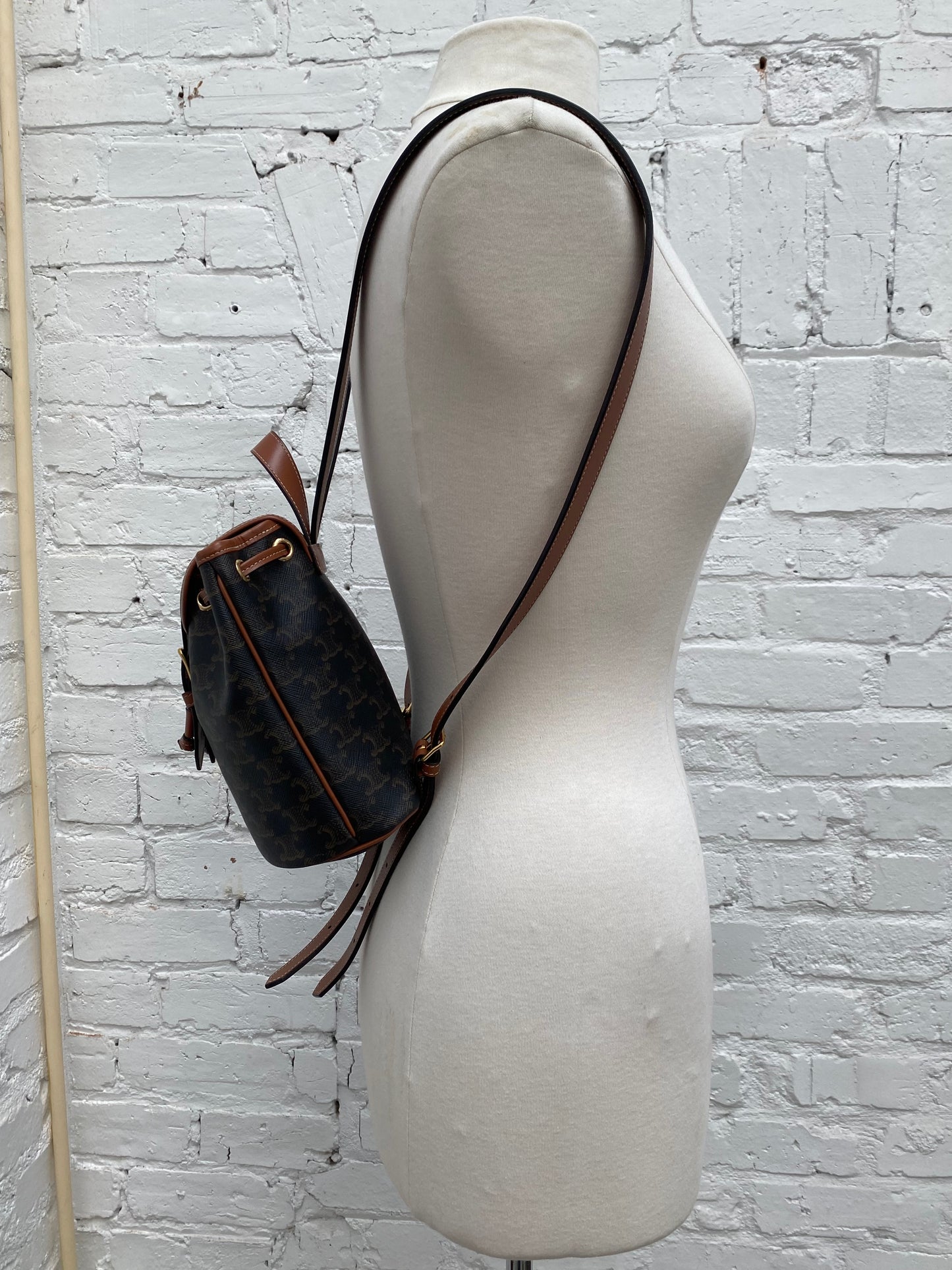 Celine Triomphe Mini Folco Backpack Bag