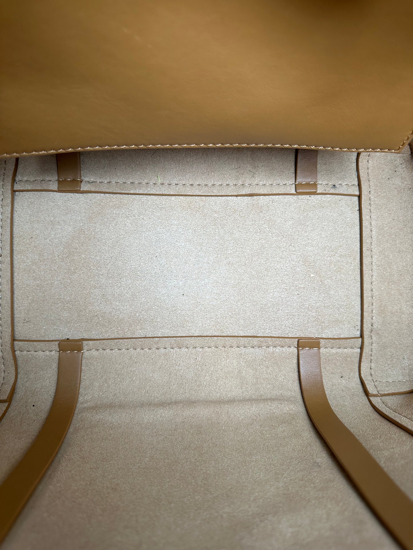 Off-White Tan Leather Tote