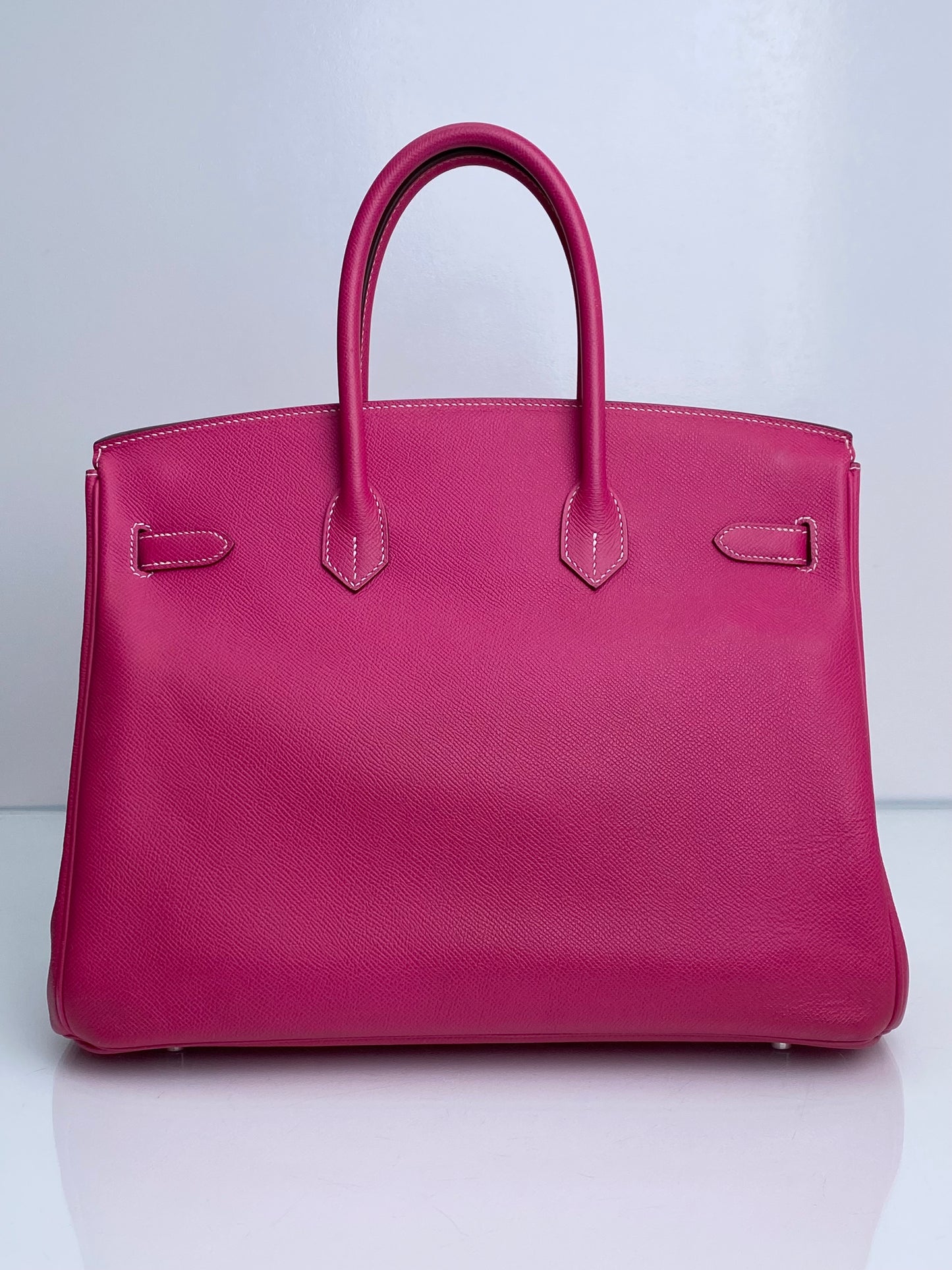 Hermes Birkin 35 Rose Tyrien Candy PHW #N