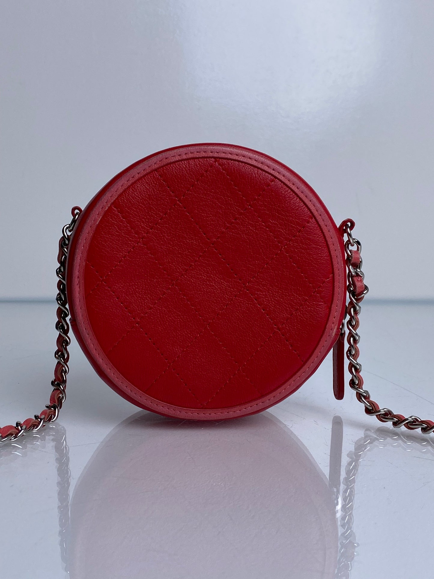 Chanel Pink & Red Crossbody Coin Bag SHW