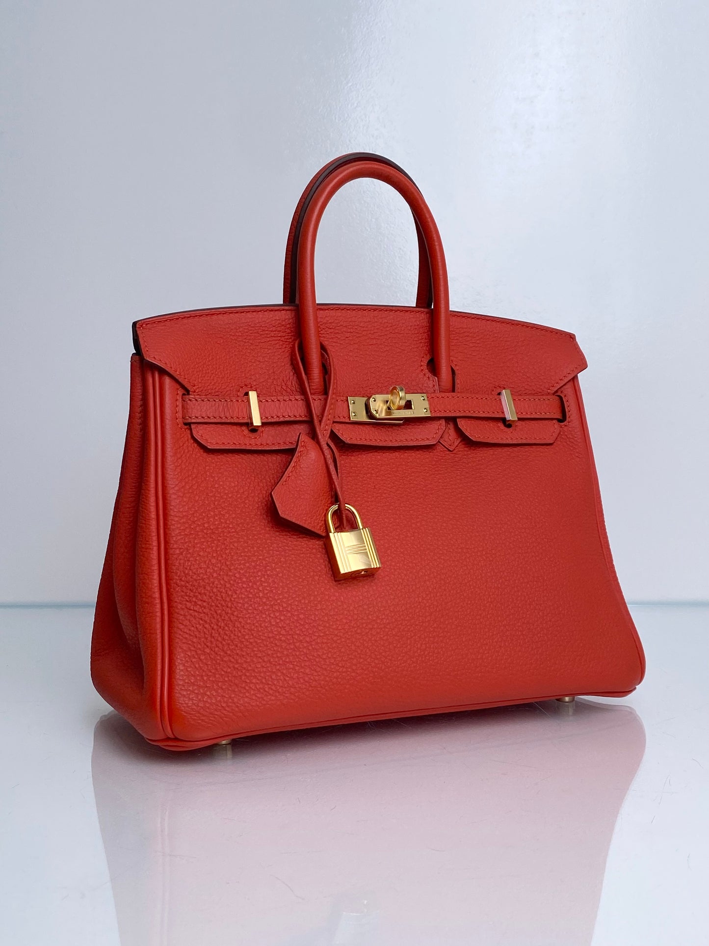 Hermes Birkin 25 Cappucine Togo GHW #Q