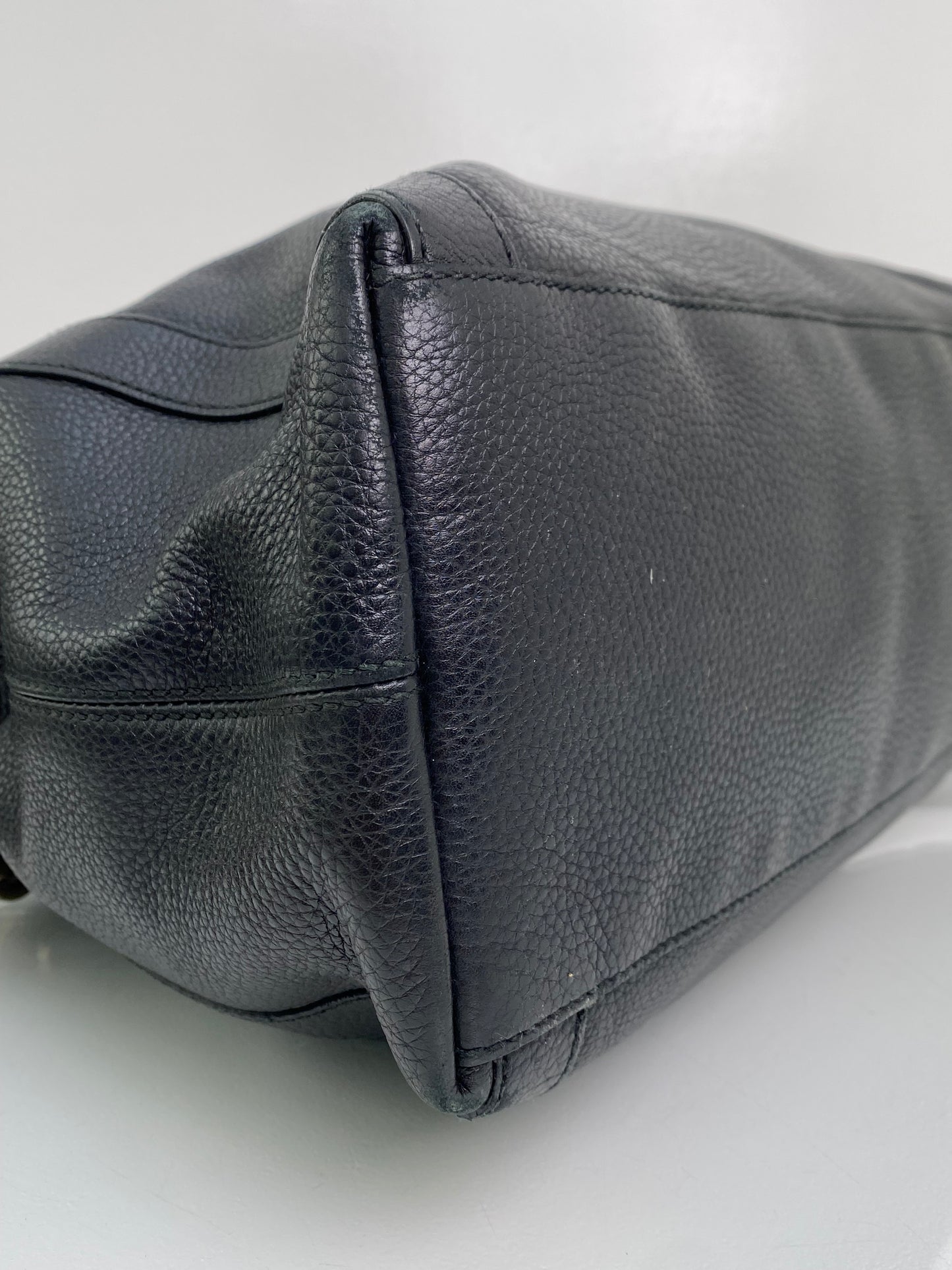 Gucci Miss GG Black Leather Shoulder Bag GHW