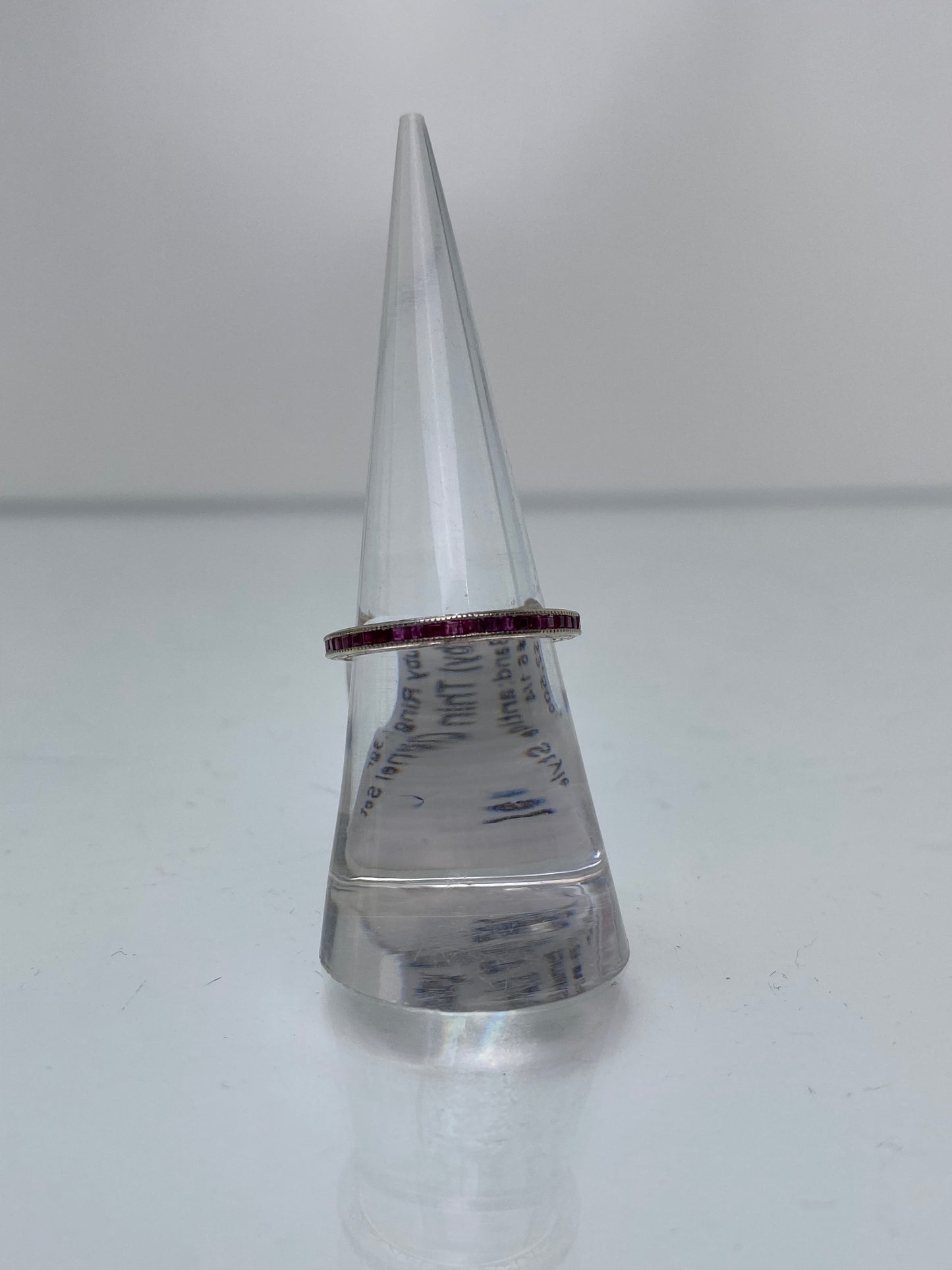 18KW Ruby (1.00ct) Antique Band, 6