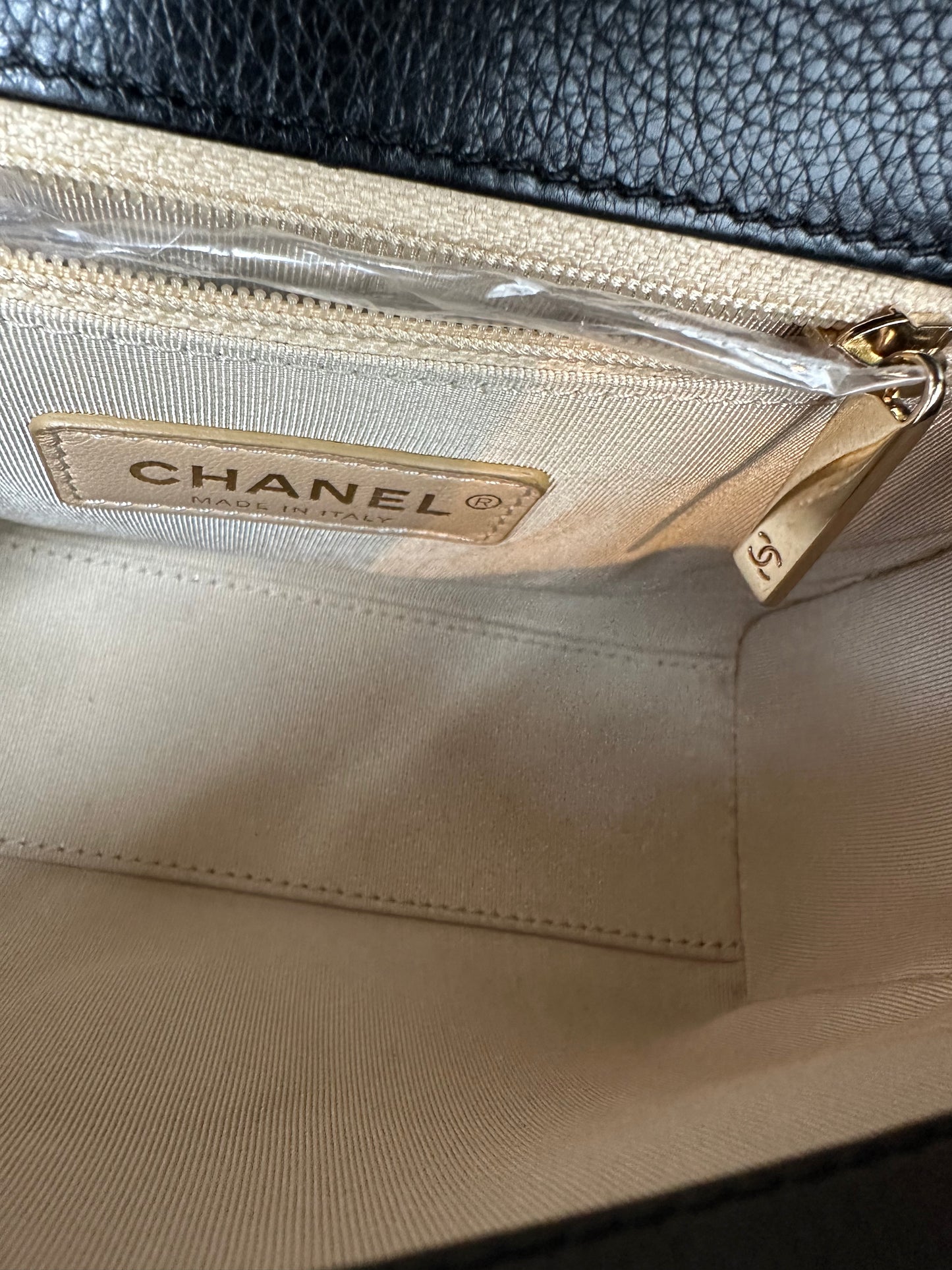Chanel Click Label Black Calfskin GHW